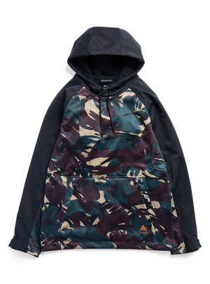 Product image of Burton Crown Weatherproof Riding Pullover Hoodie[Variant:Seersucker / True Black]