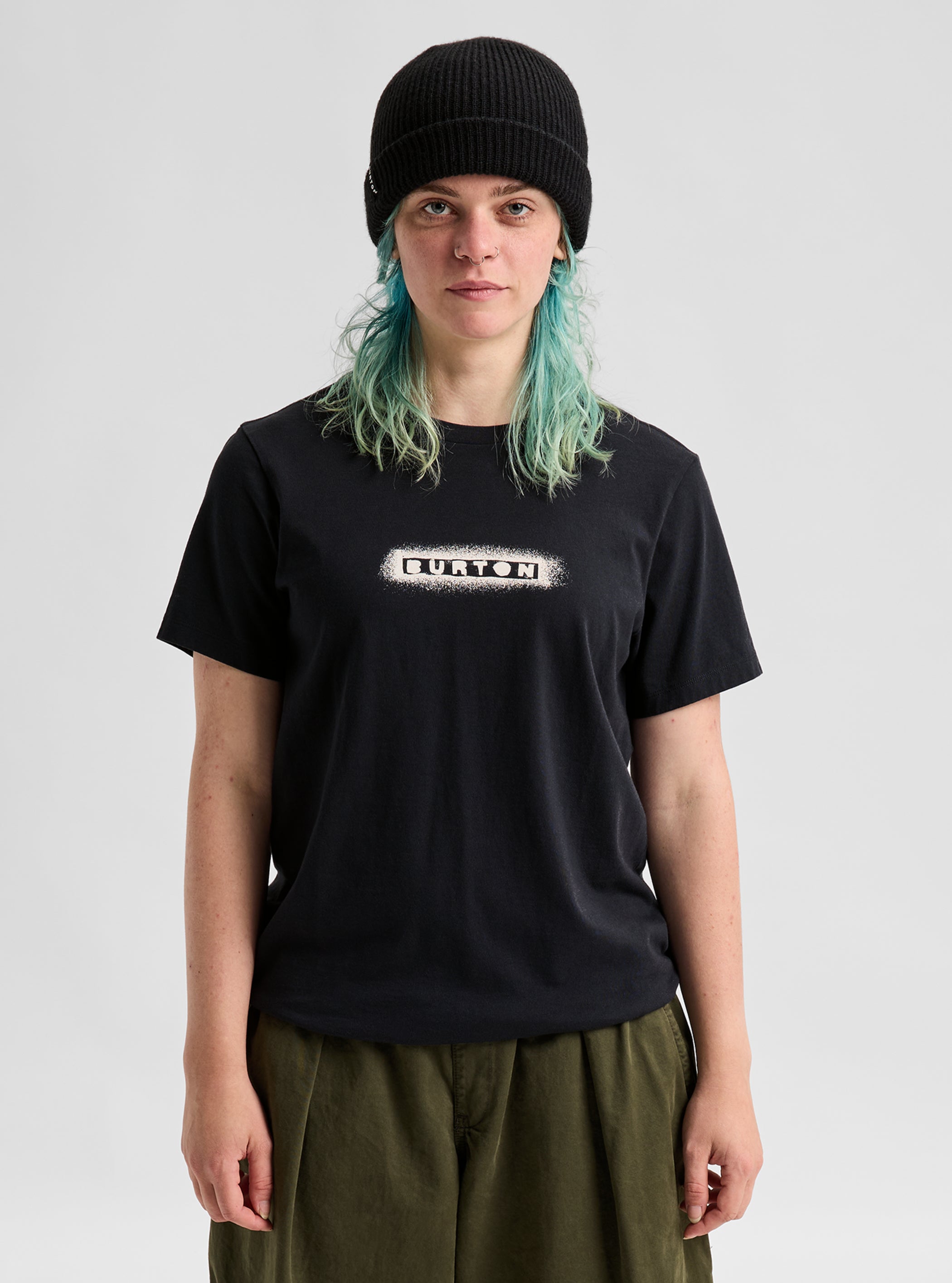 Product image of Burton OverSpray Short Sleeve T-Shirt[Variant:True Black]