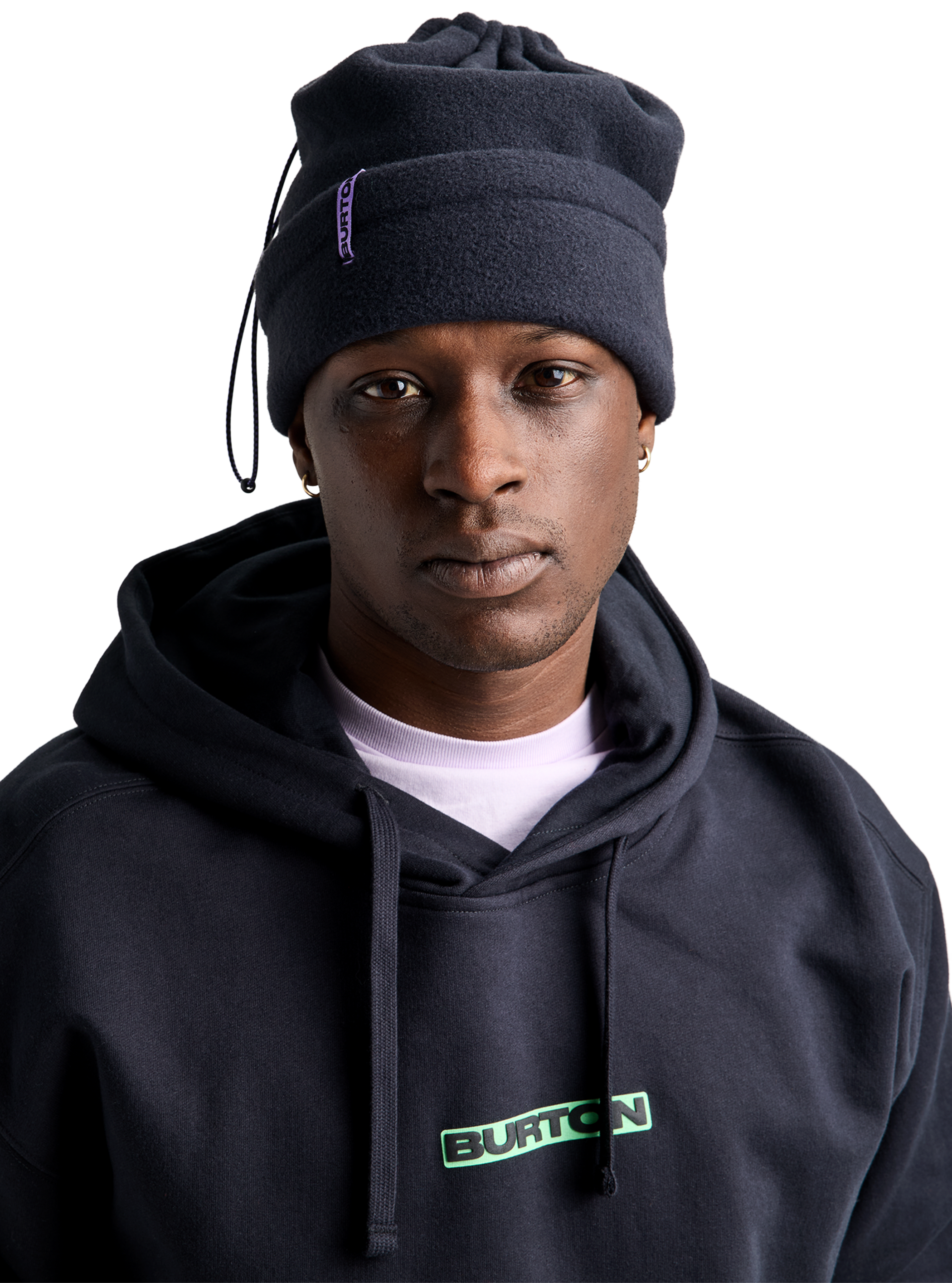 Product image of From Burton to the World Fleece Beanie[Variant:True Black]