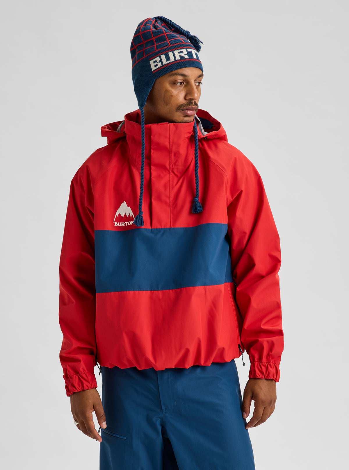 Product image of Burton 50th 85 Powdershell 3L Jacket[Variant:Performer Red / Selvedge Blue]