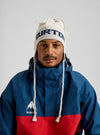 Product image of Burton 50th 80's Earflap Beanie[Variant:Gray Heather / Stout White / Selvedge Blue]