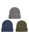 Product image of Burton DND Beanie (3 Pack)[Variant:Selvedge Blue / Gotham Gray / Dried Moss]