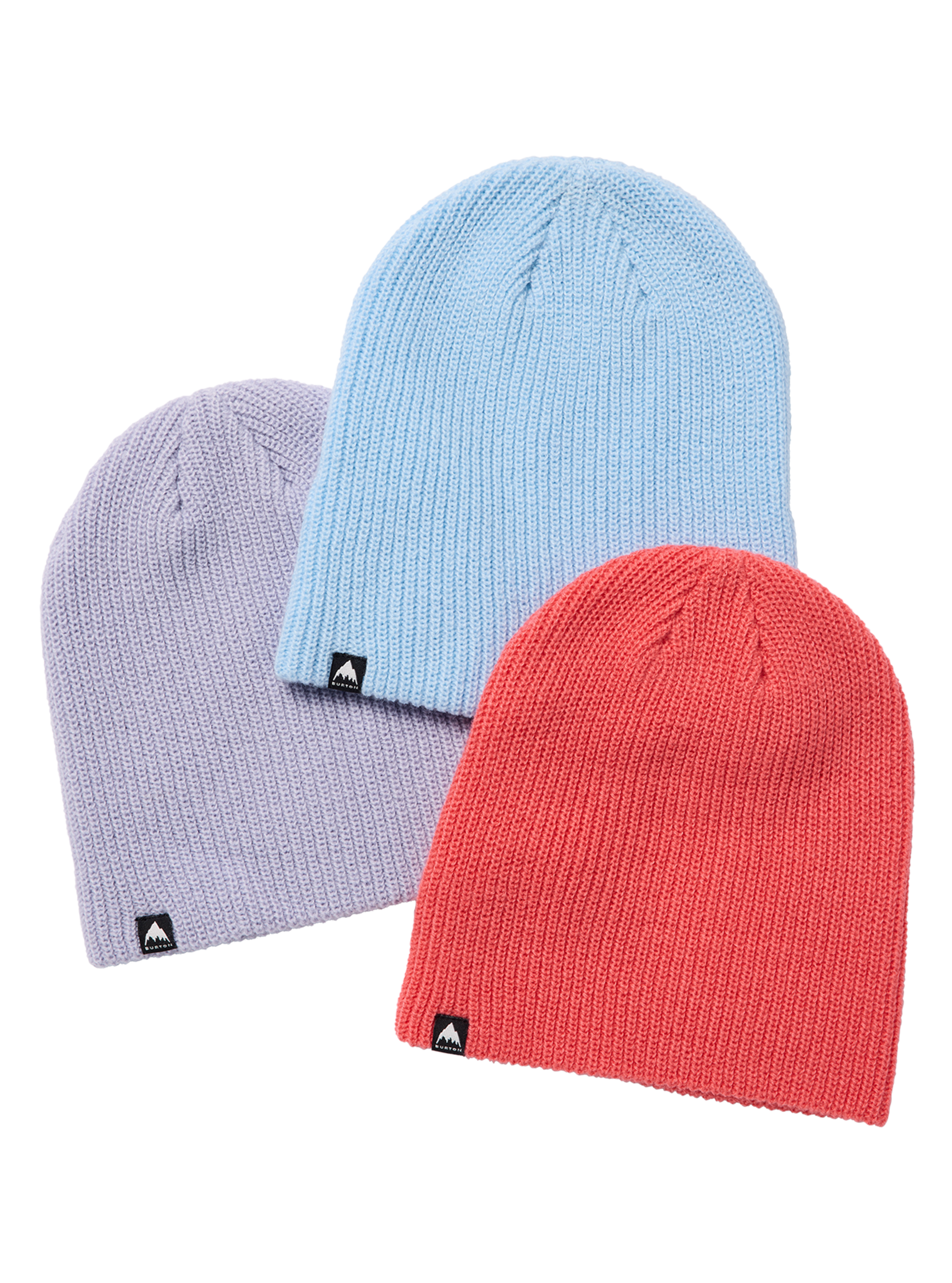 Product image of Kids' Burton DND Beanie (3 Pack)[Variant:Peach Echo / Dusty Blue / Moondust Purple]