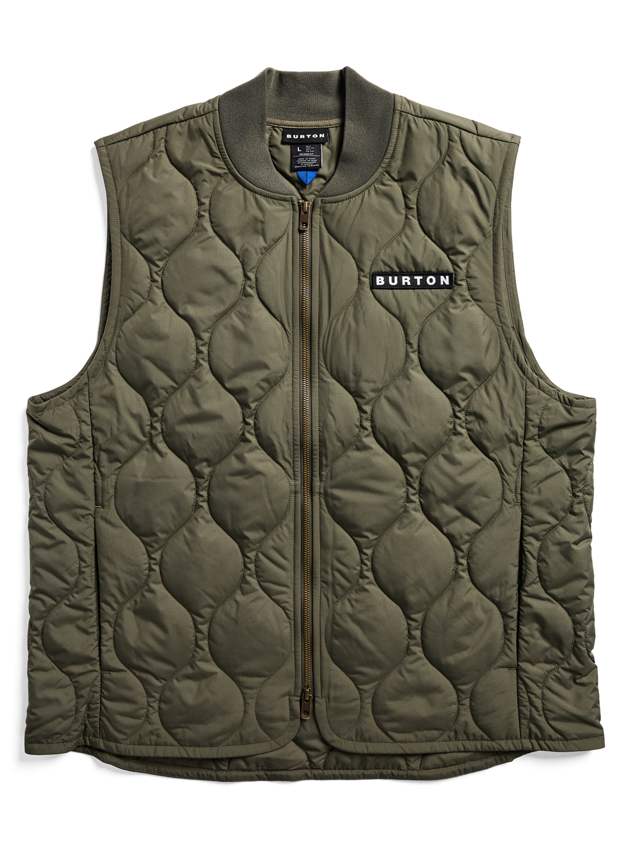 Product image of Men's Burton Quilted Synthetic Puffer Vest [Variant: Dried Moss]