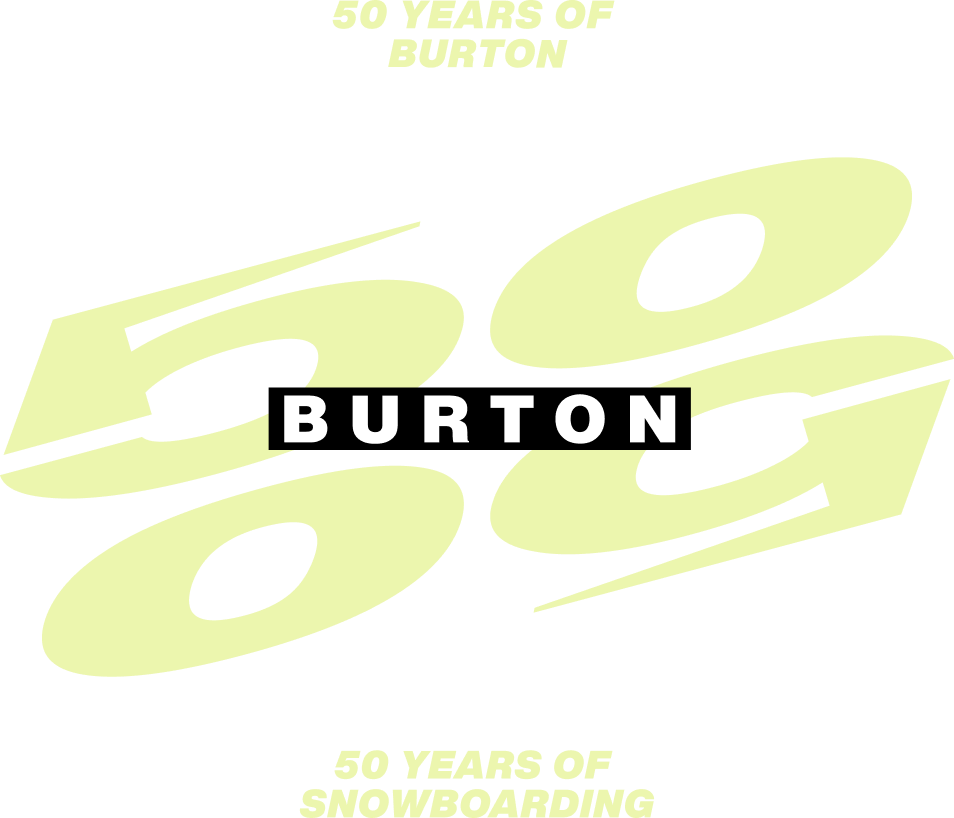 Burton 50th Anniversary Logo