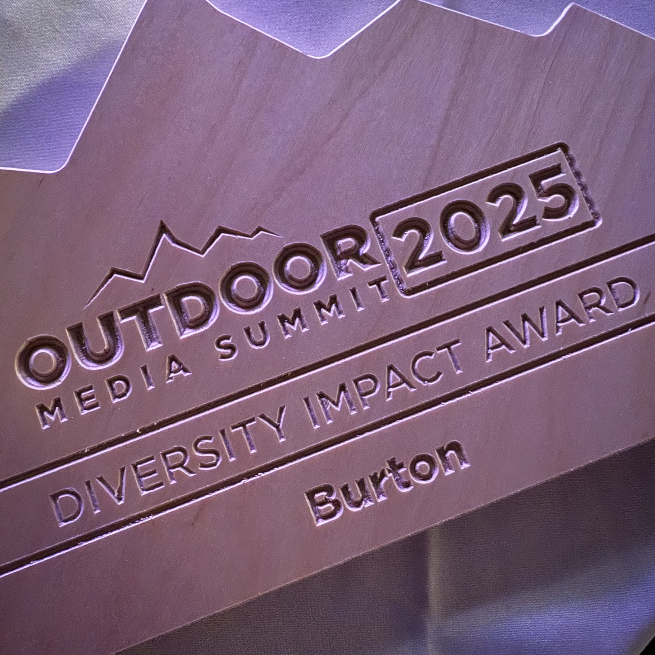 Burton earns 2025 Outdoor Media Summit - Diversity Impact Award 