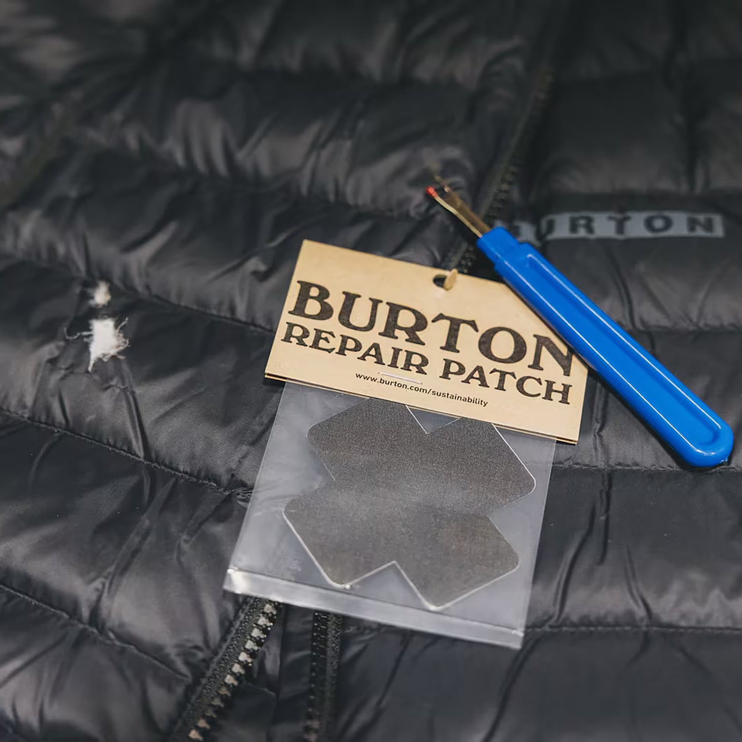 photo of a down jack patch kit 