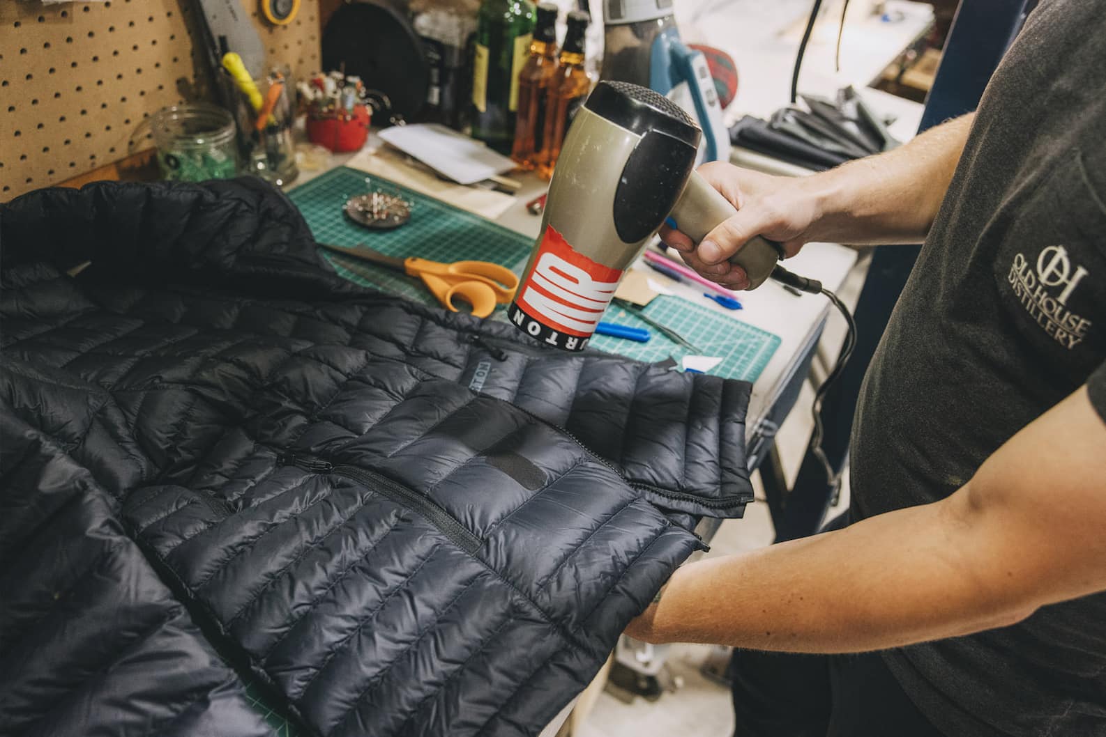 How to patch a down jacket the easy way