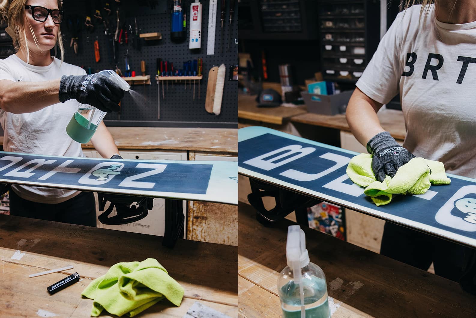 Snowboard Base Maintenance Cleaning & Repairing Burton Snowboards