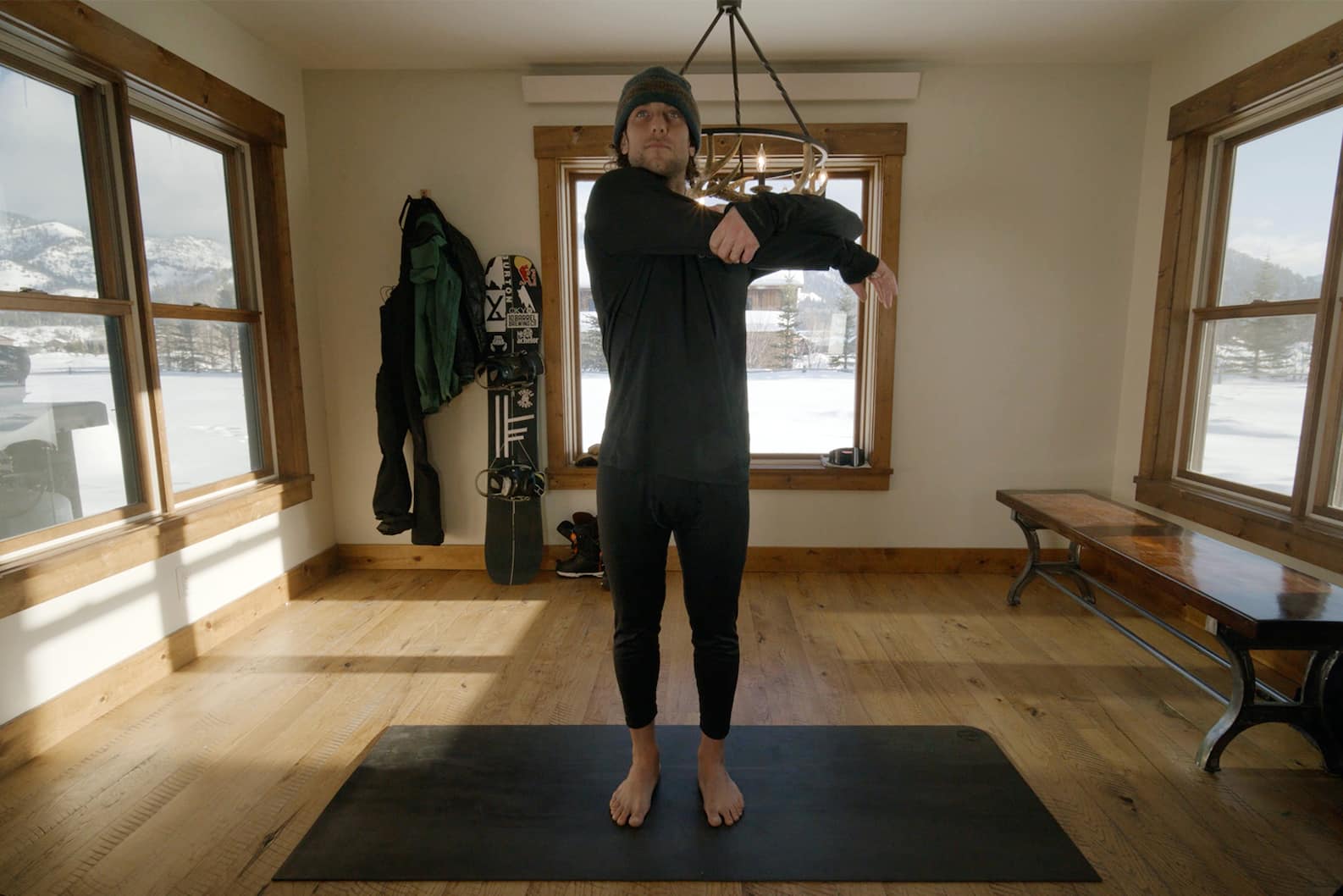 4 Snowboarding Stretches to Help Warm Up Burton Snowboards