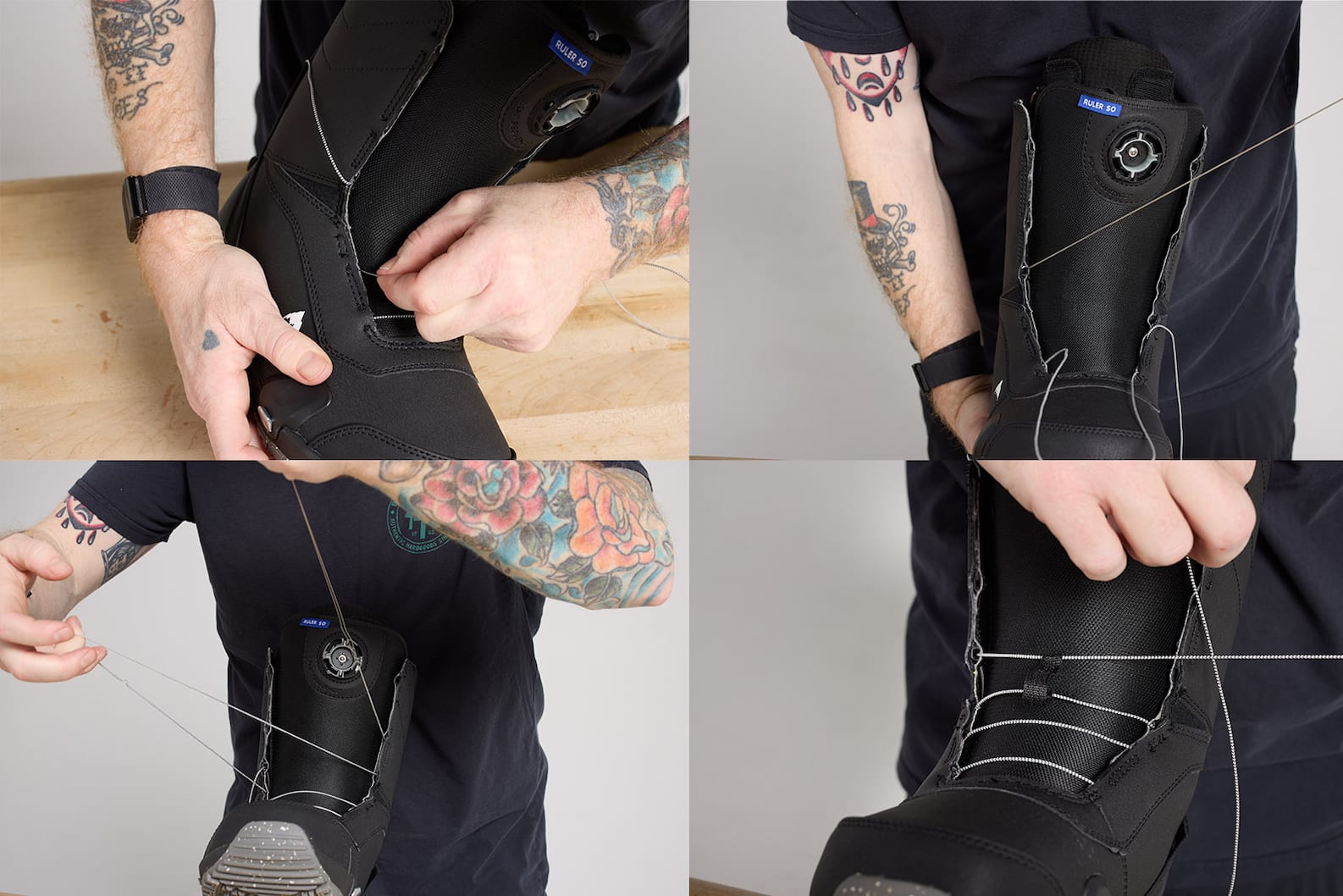 BOA® Lace Replacement StepbyStep Instructions Burton Snowboards