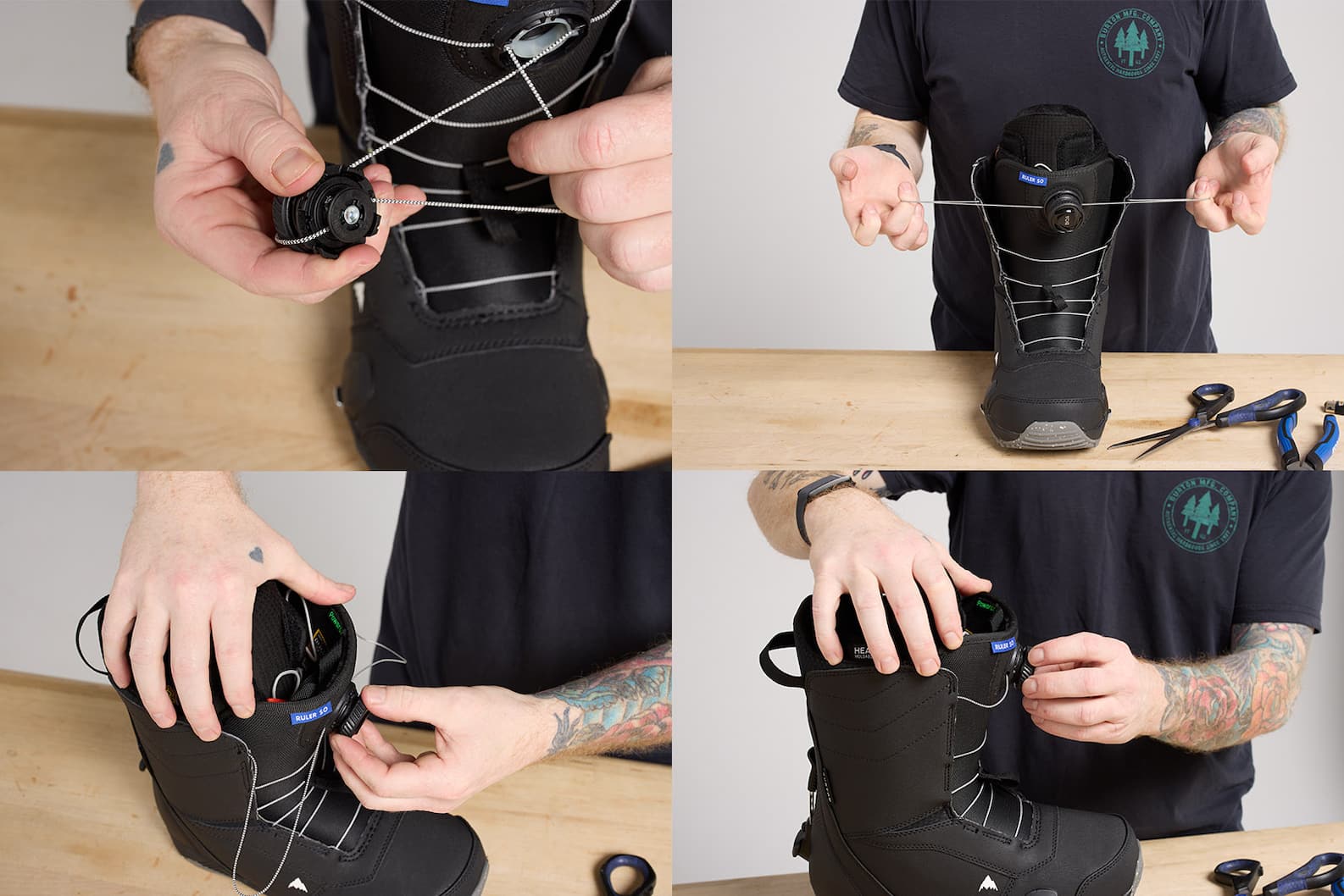 BOA® Lace Replacement StepbyStep Instructions Burton Snowboards