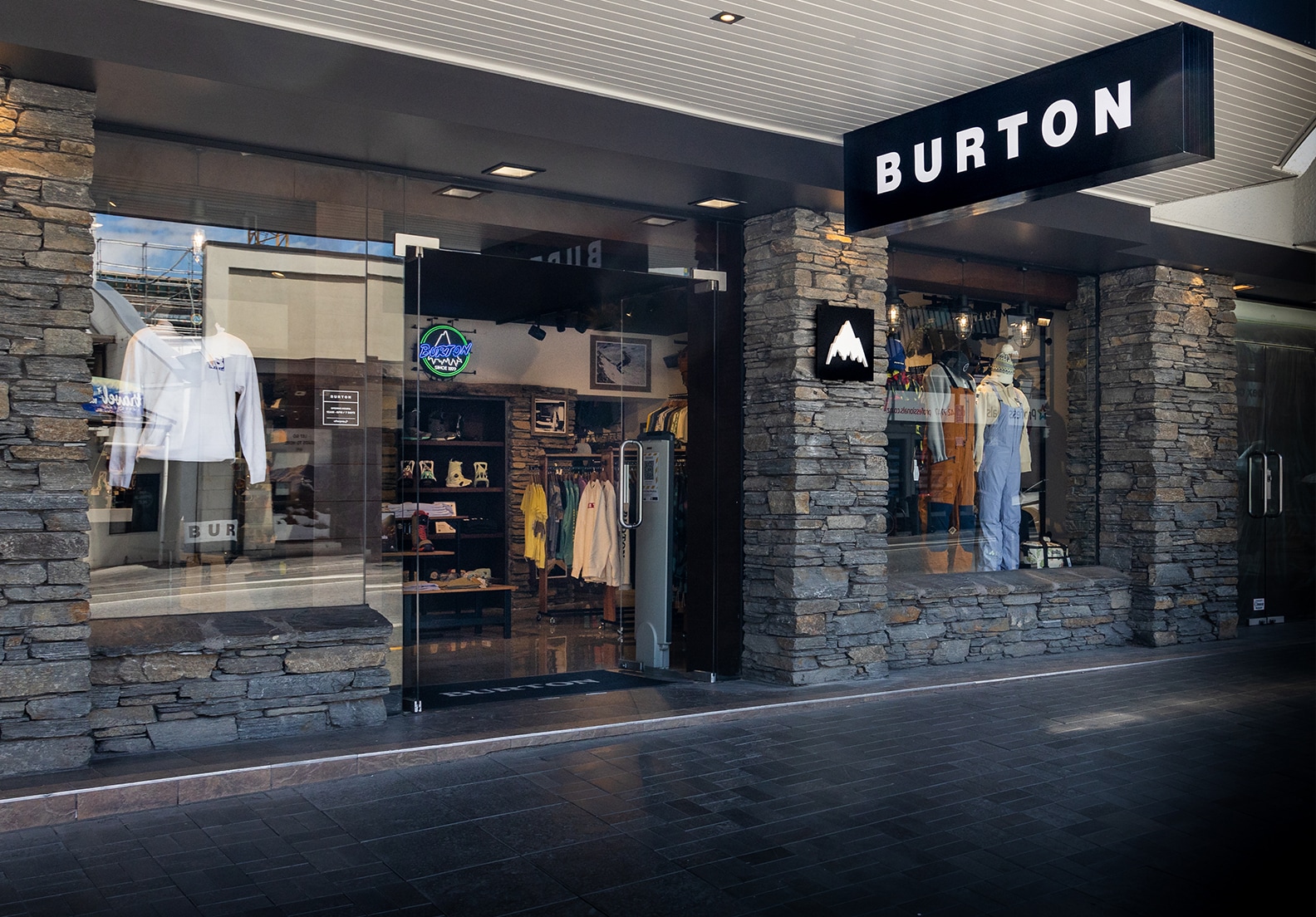 Burton-butik – Queenstown butiksfasad