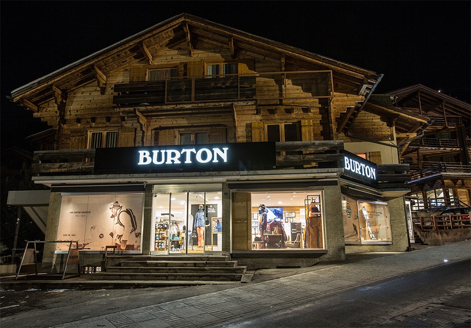 Burton flaggskeppsbutik – Verbier