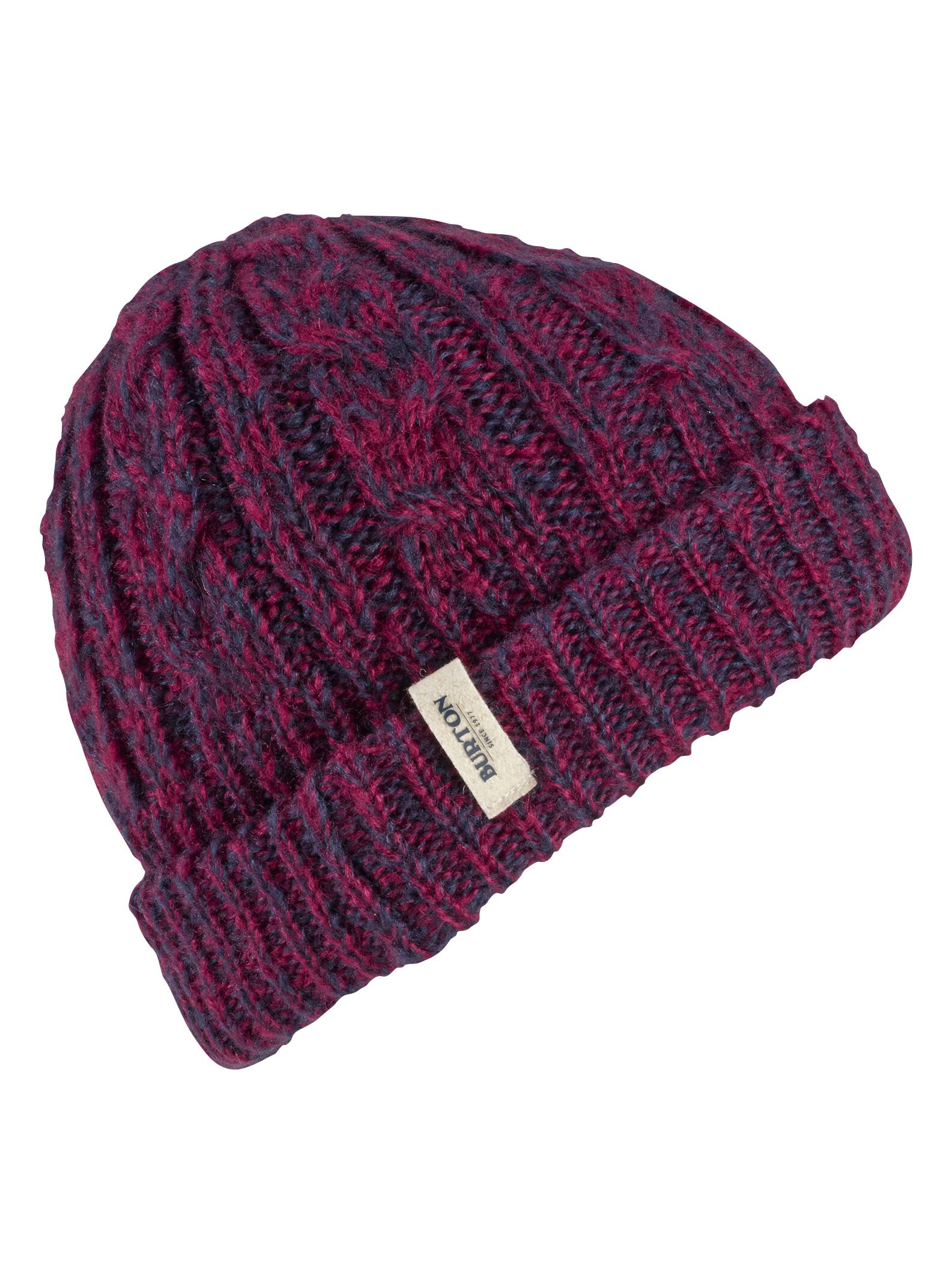 Burton Women's Bone Cobra Beanie - Reversible, Sangria / Mood Indigo, 1SZ