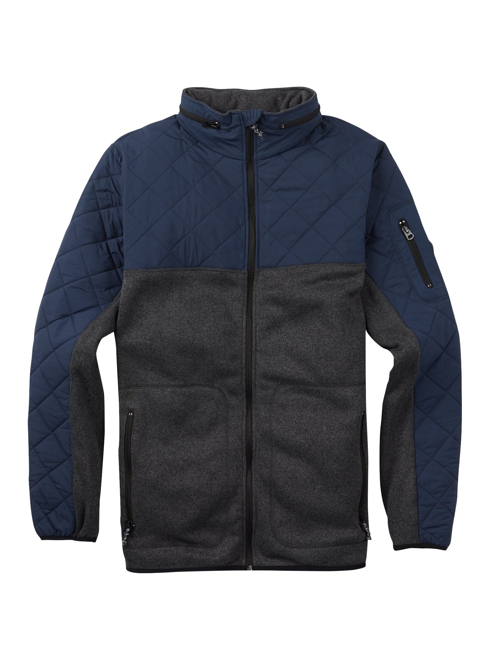 Burton – Polaire Pierce homme, True Black Heather / Mood Indigo, L