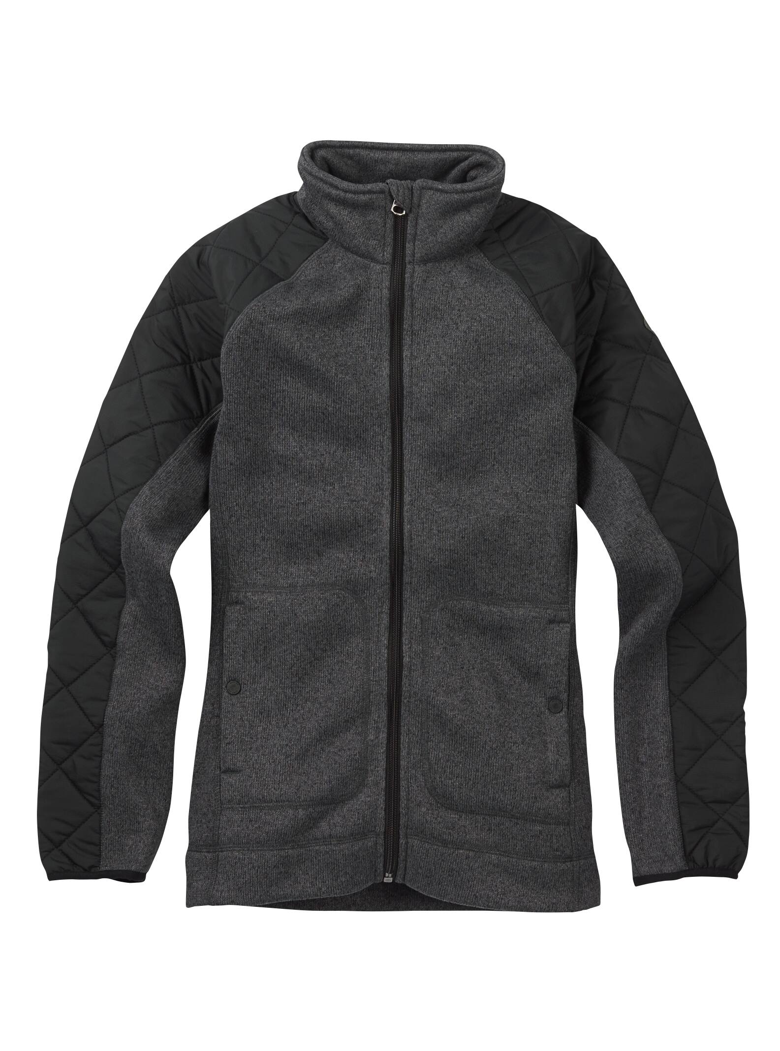 Burton – Veste en polaire zippée Pierce femme, True Black Heather, L