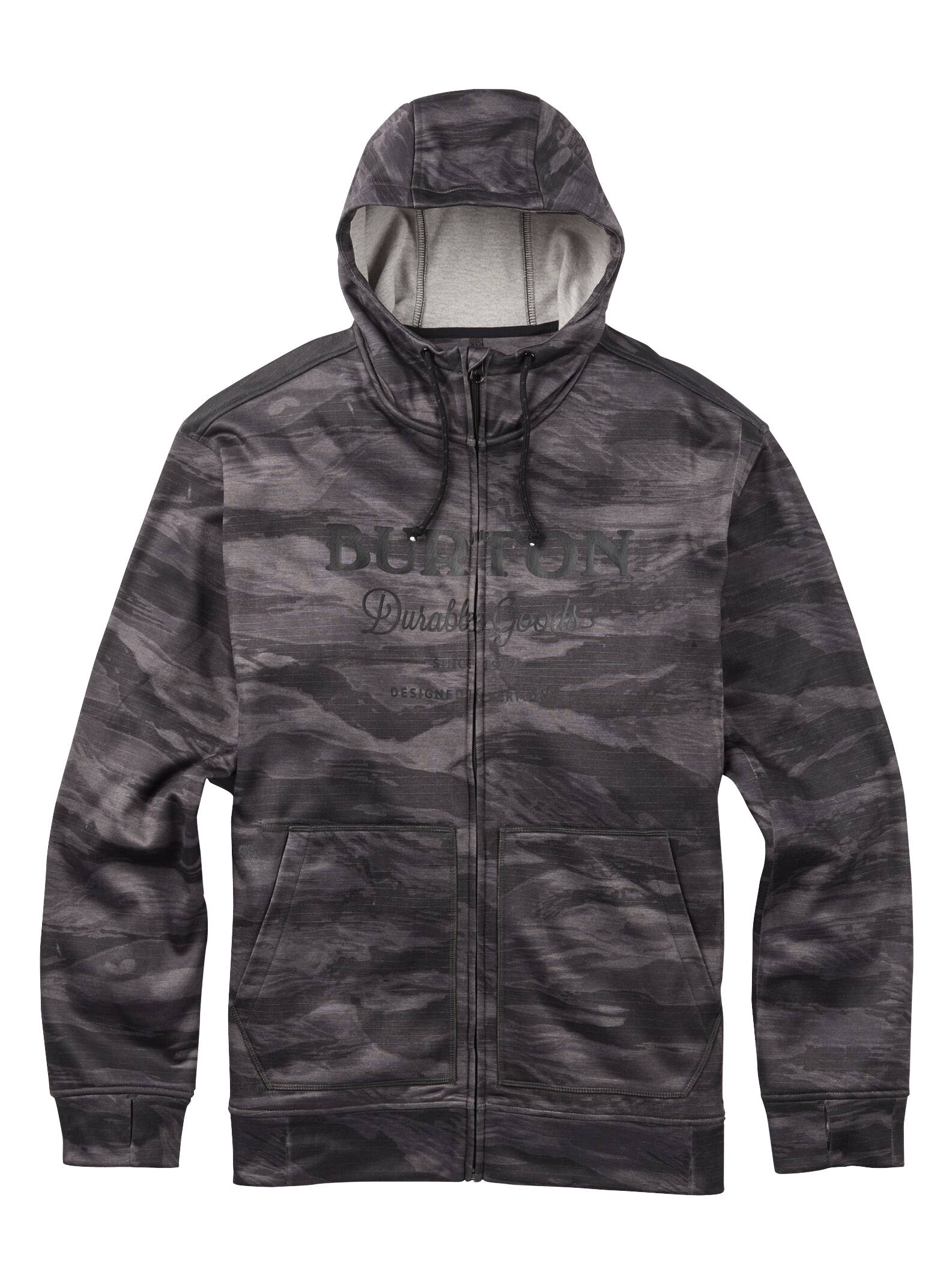 Burton – Sweat à capuche zippé Oak homme, Faded Worn Tiger, S