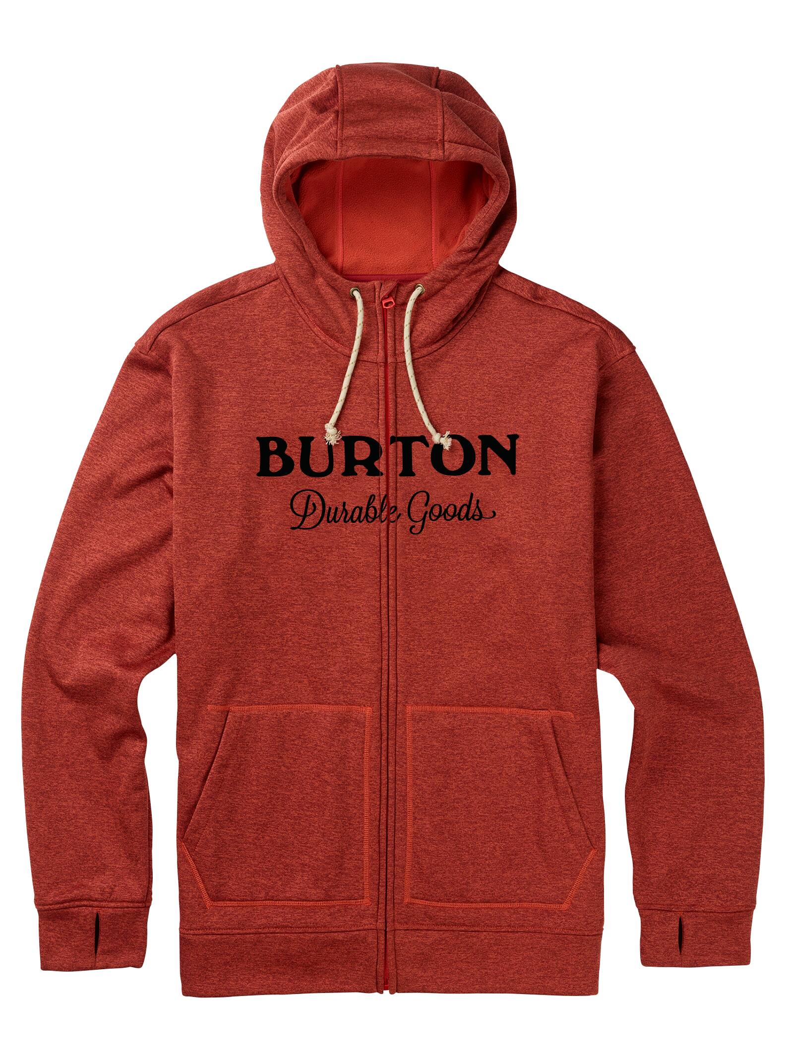 Burton – Sweat à capuche zippé Oak homme, Tandori Heather, M