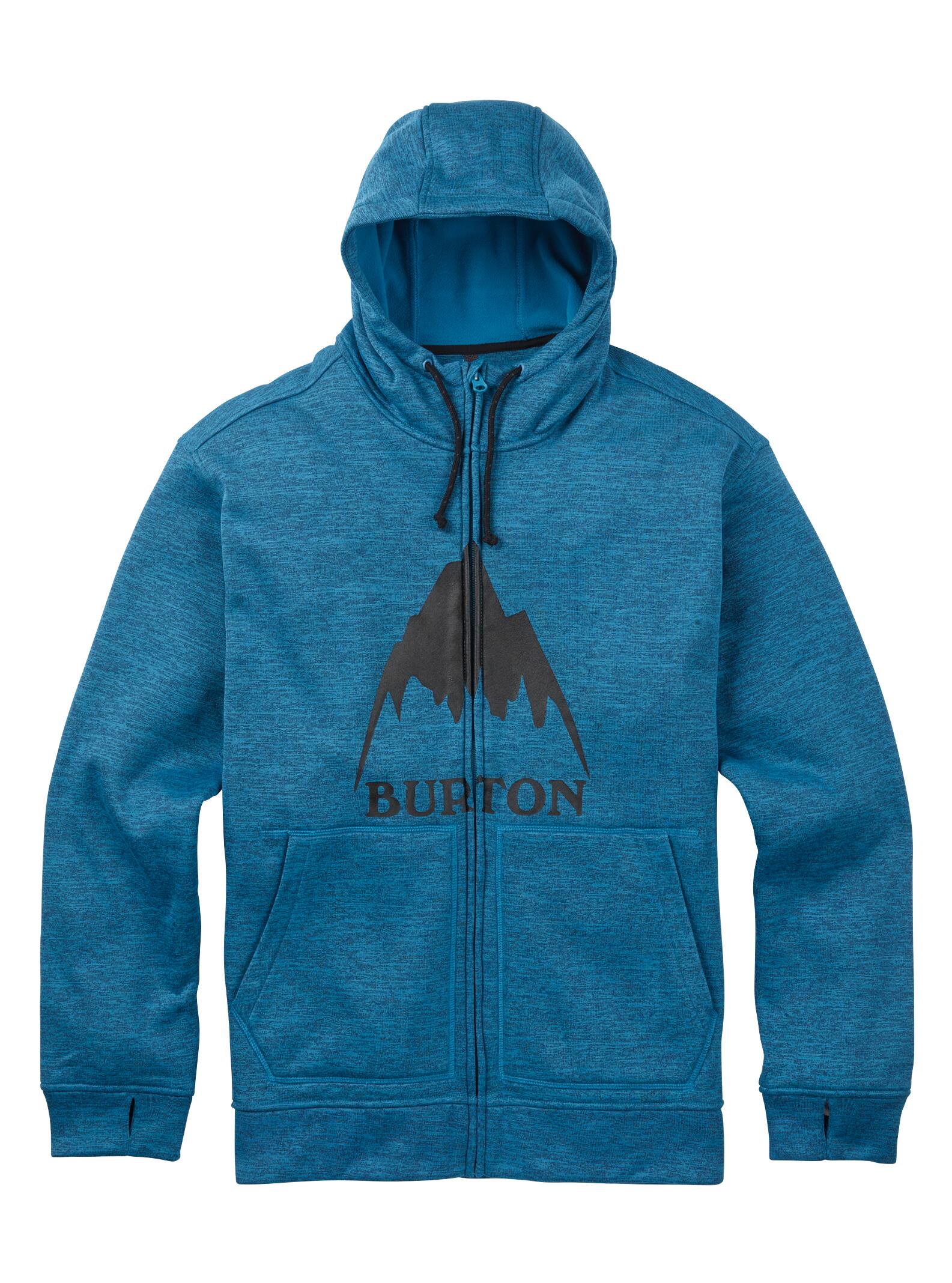 Burton – Sweat à capuche zippé Oak homme, Mountaineer Heather, L