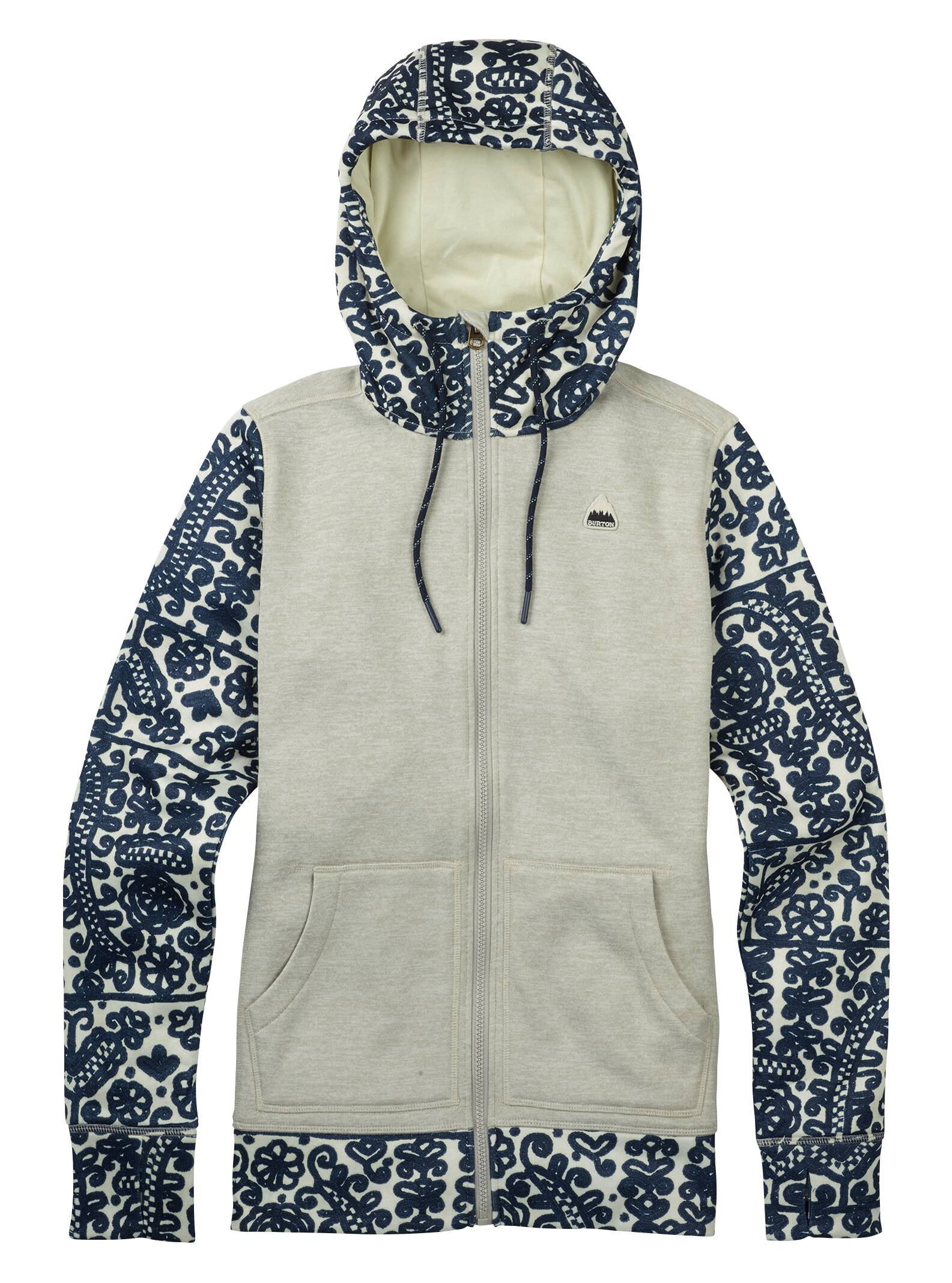 Burton – Sweat zippé Quartz femme, Dove Heather, L