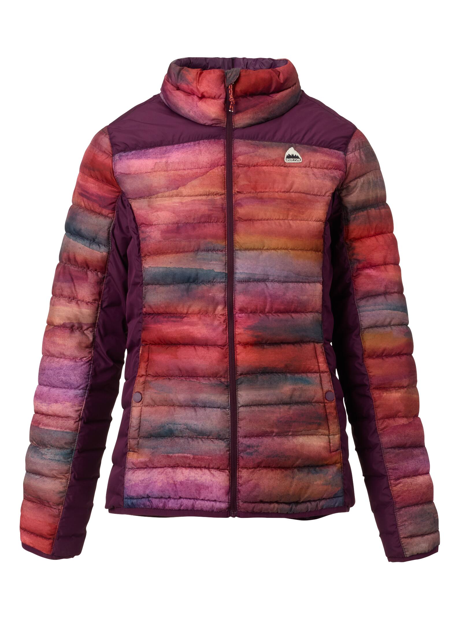 Burton – Veste à col en duvet synthétique Evergreen Lyndon femme, Sedona / Starling, XL