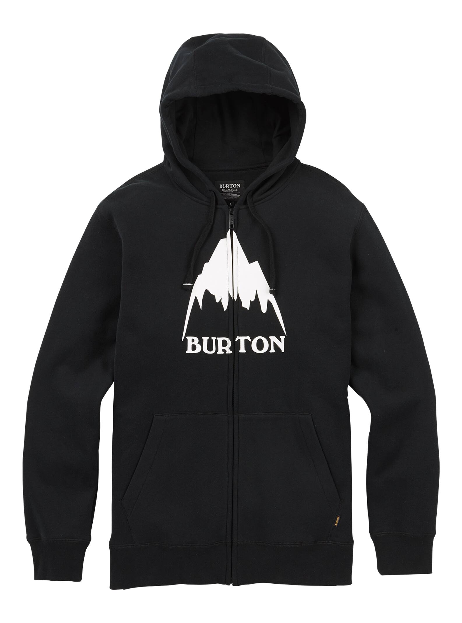 Burton – Sweat à capuche zippé coupe classique Mountain High homme, True Black, S