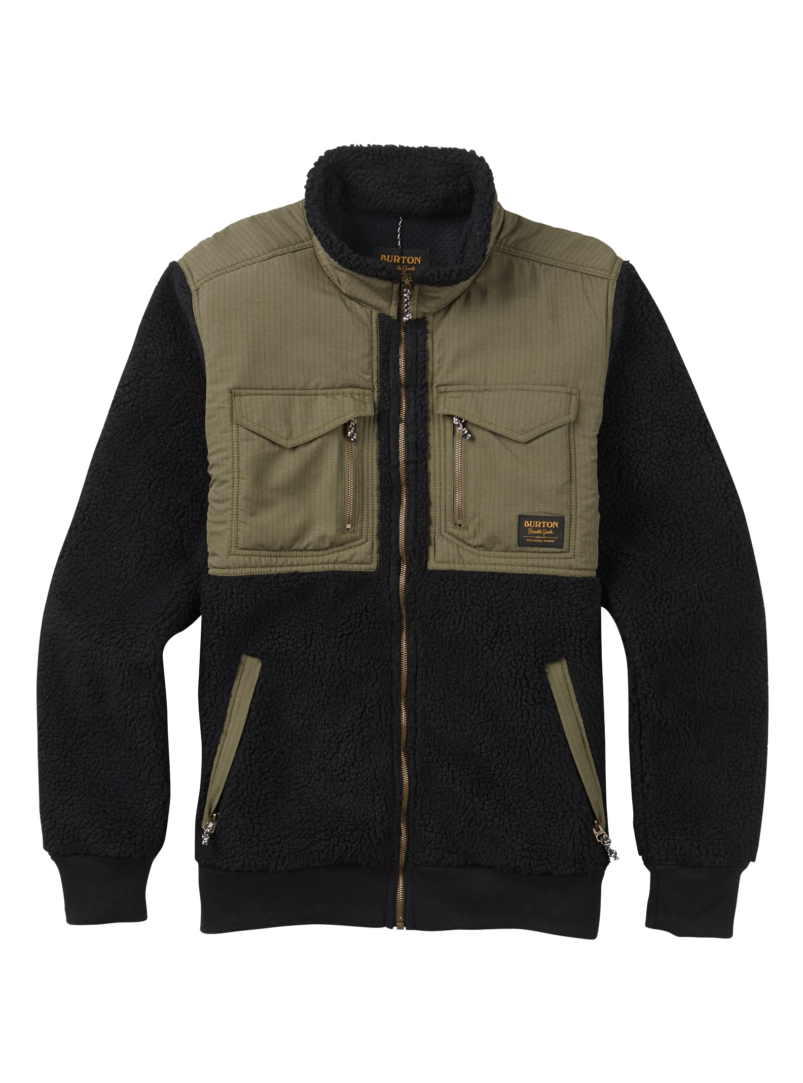 Burton – Polaire zippée Bower homme, True Black, M