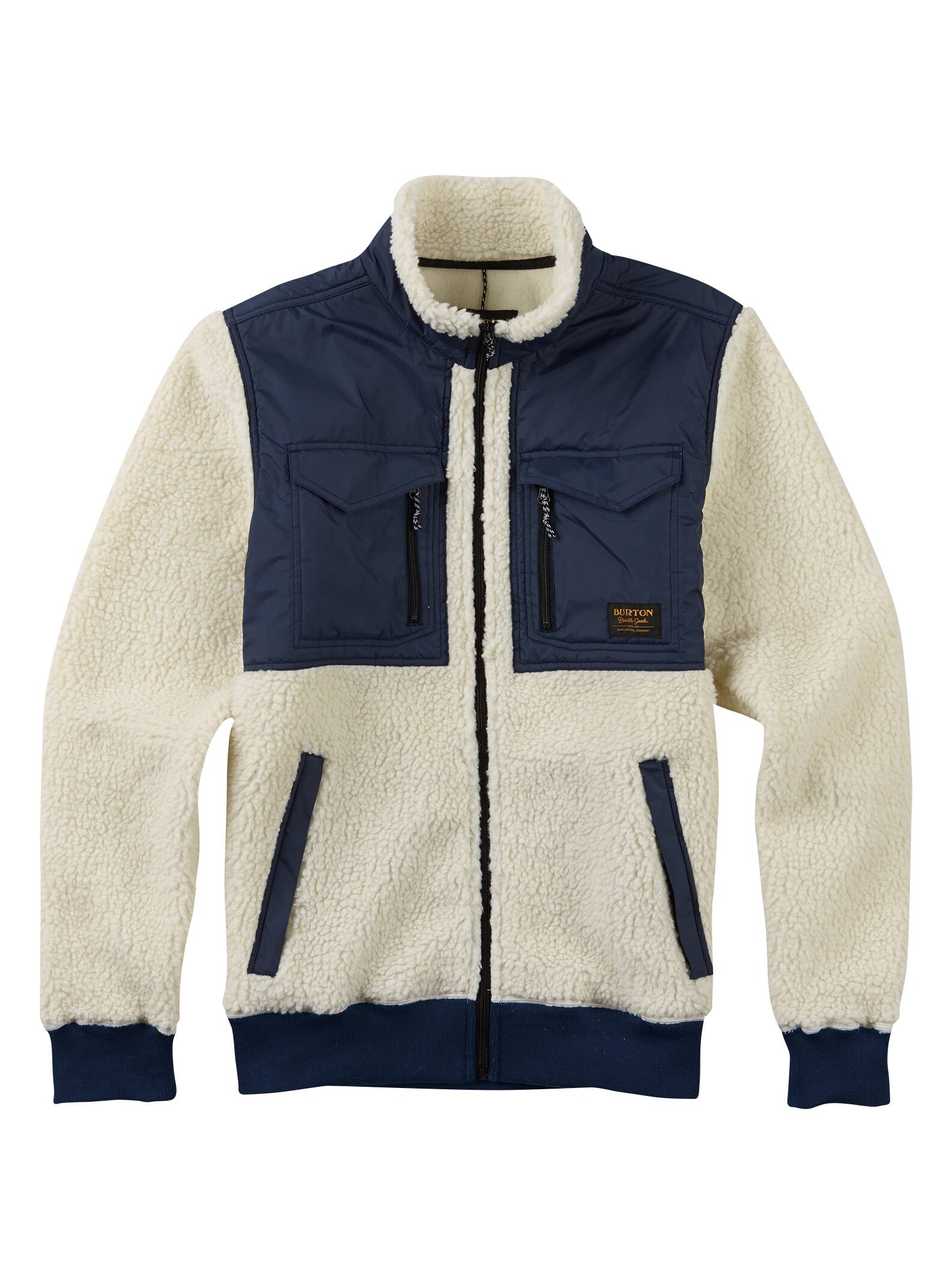 Burton – Polaire zippée Bower homme, Bone White, M