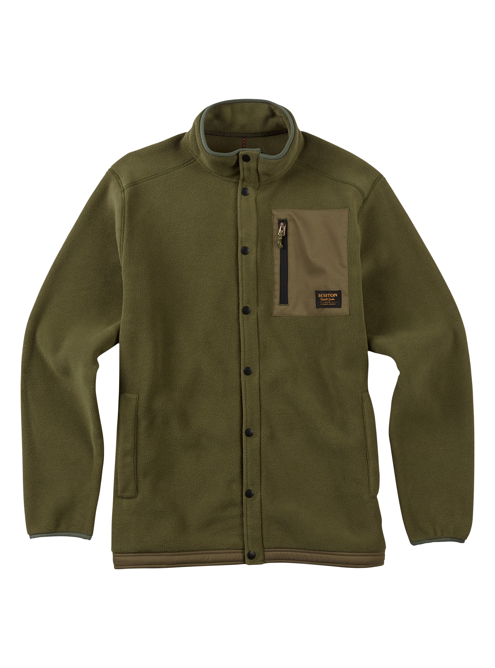 Burton – Polaire à boutons pression Hearth homme, Olive Night, M