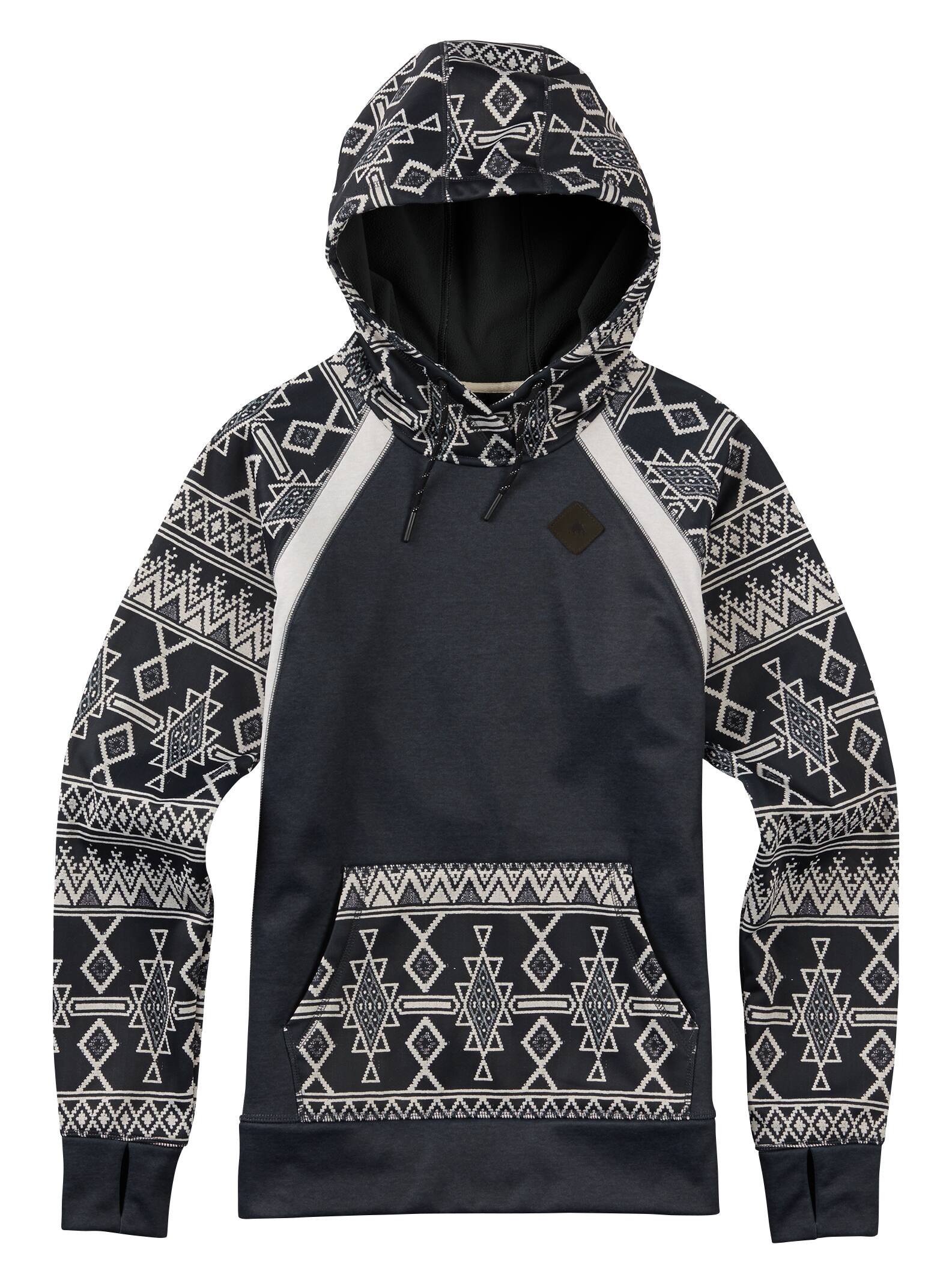 Burton – Sweat à capuche Heron femme, True Black Heather / Black Mojave, M