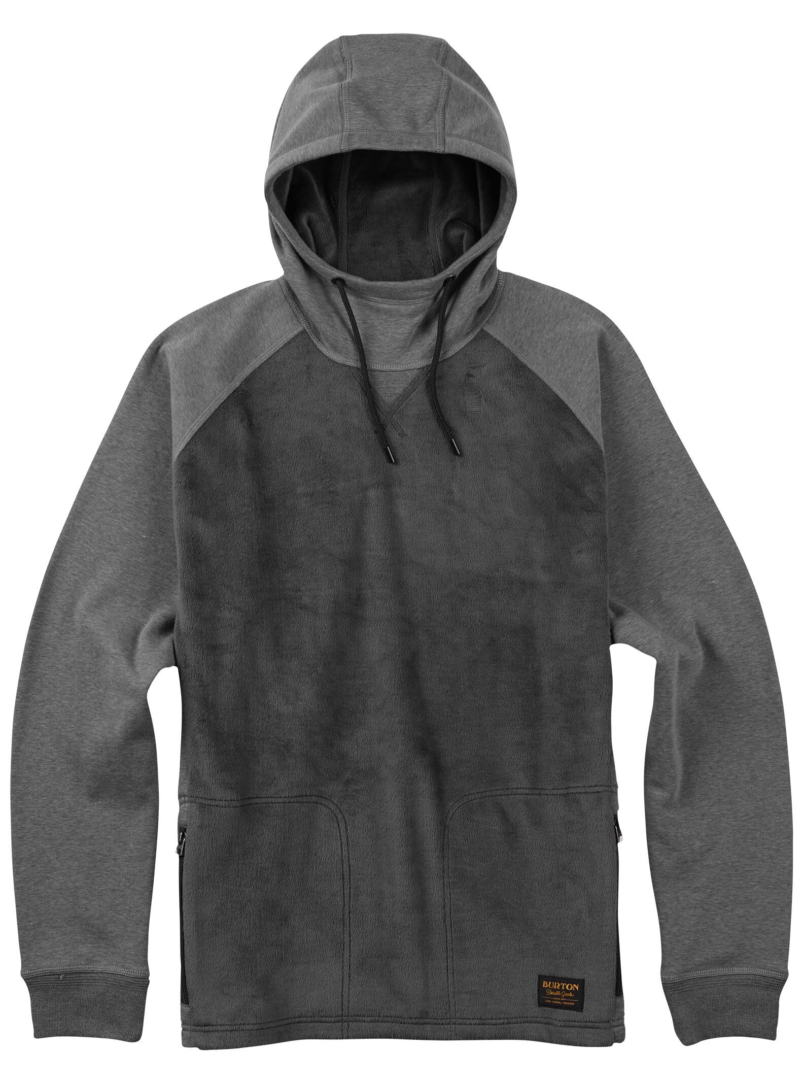 Burton – Pull en polaire Rolston homme, Gray Heather, L