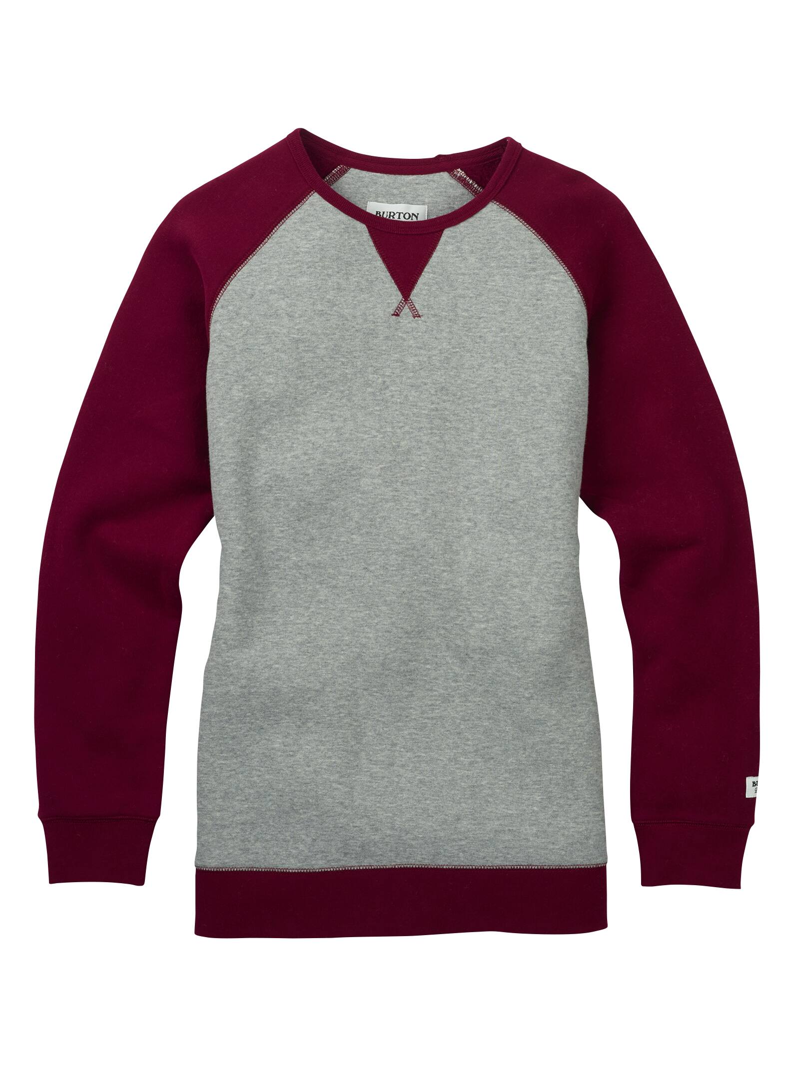 Burton Women's Caratunk Crew Sweatshirt, Gray Heather, M