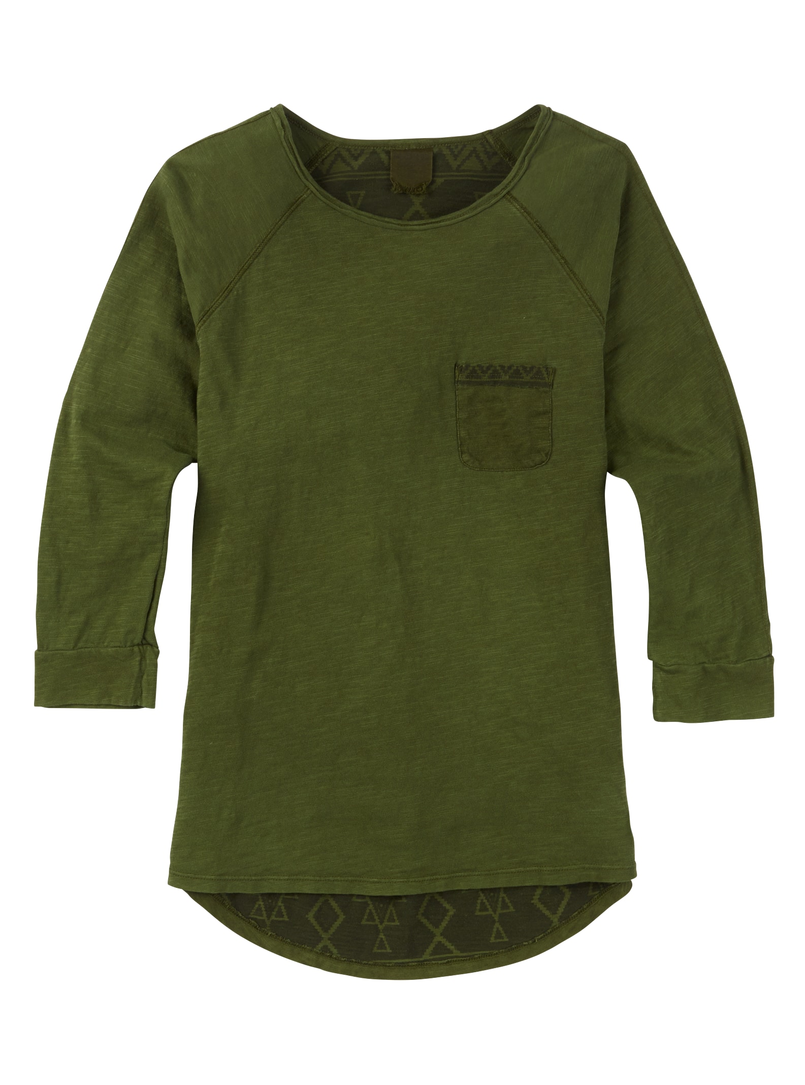 Burton Women's Shale Raglan Tee, Rifle Green, L