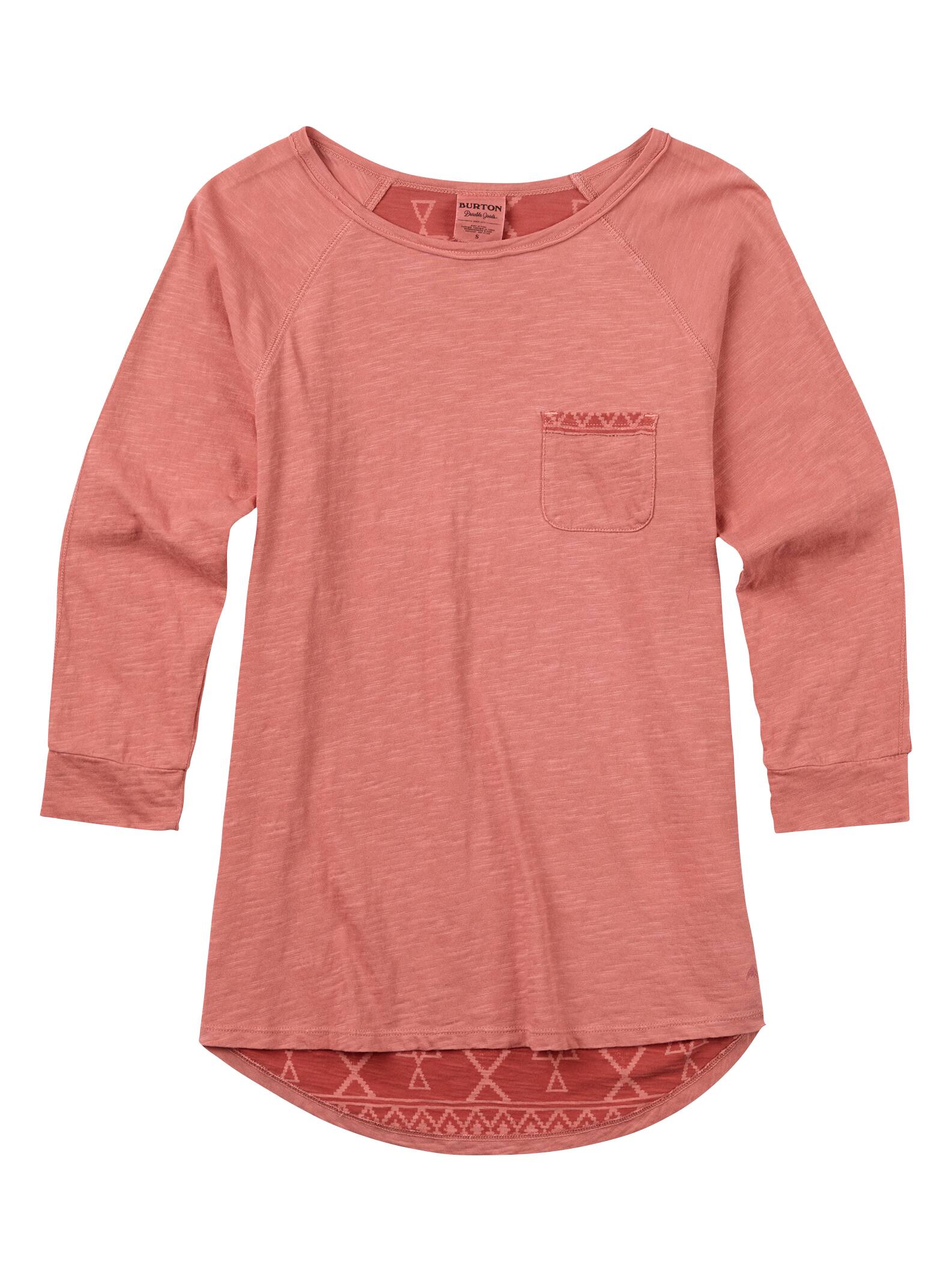Burton Women's Shale Raglan Tee, Dusty Rose, L
