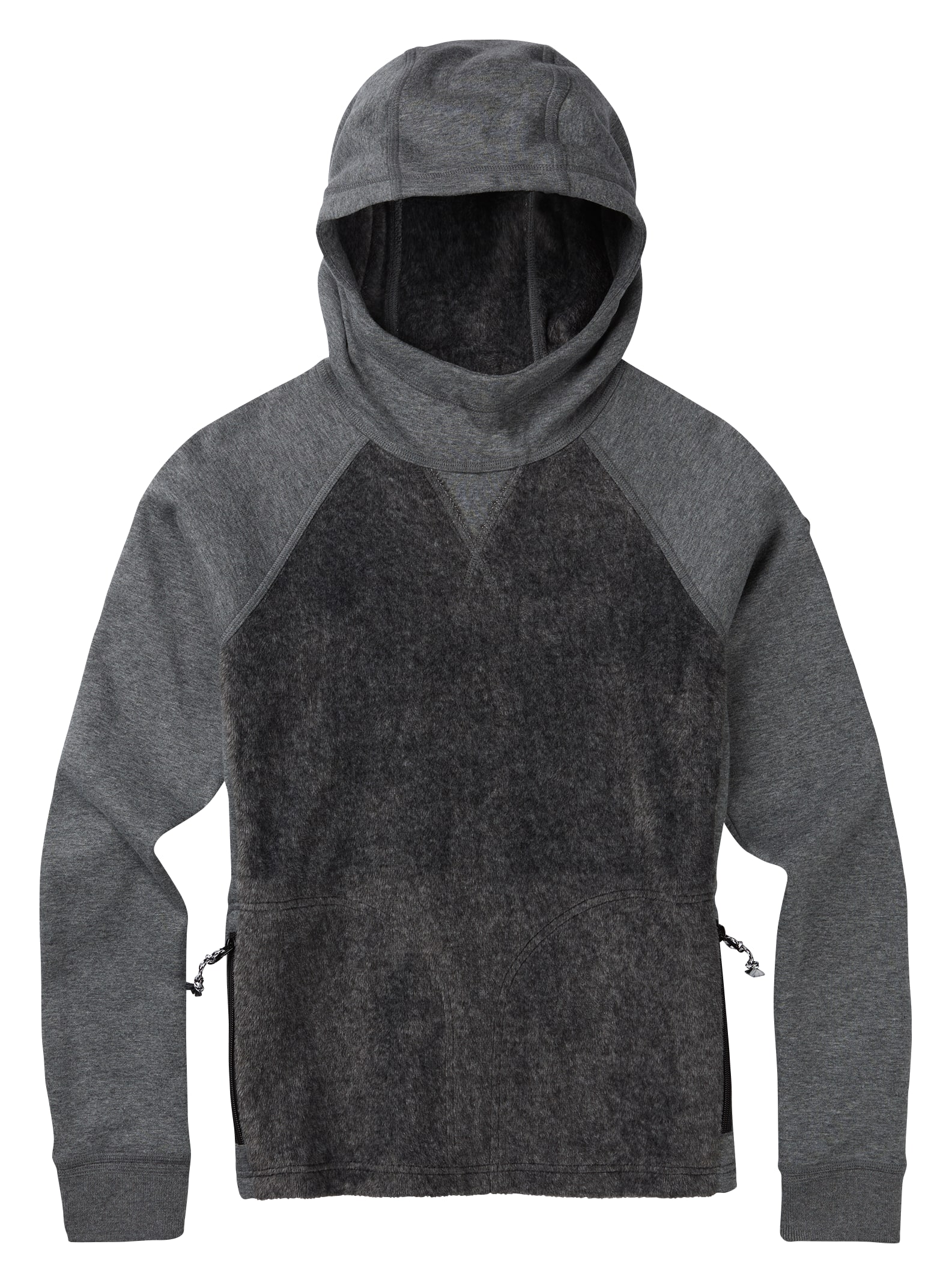 Burton – Sweat en polaire Rolston femme, Gray Heather, L