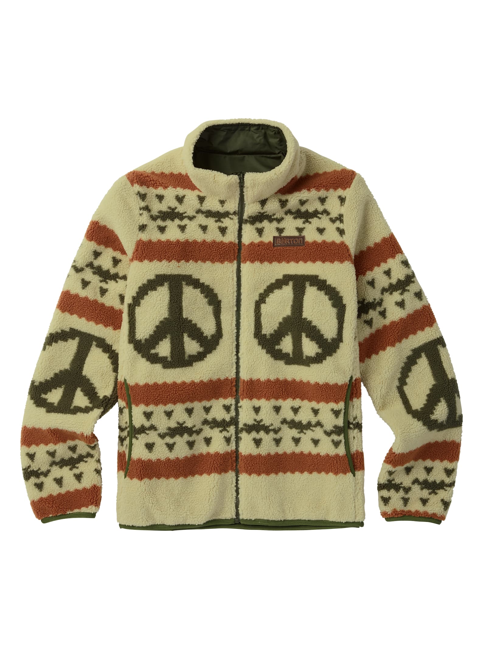 Burton Women's Alpine Valley Reversible Fleece Jacket, Forest Night / Peacenik, M