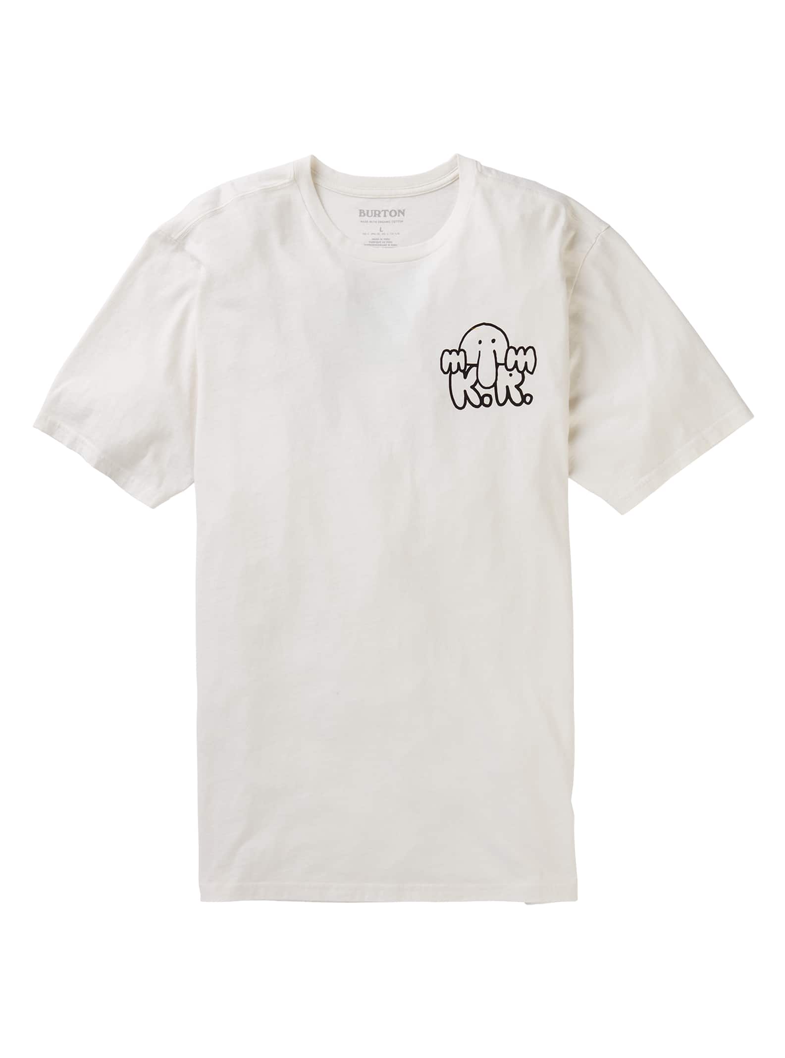 Burton - T-shirt manches courtes Kilroy homme, Stout White, XXS