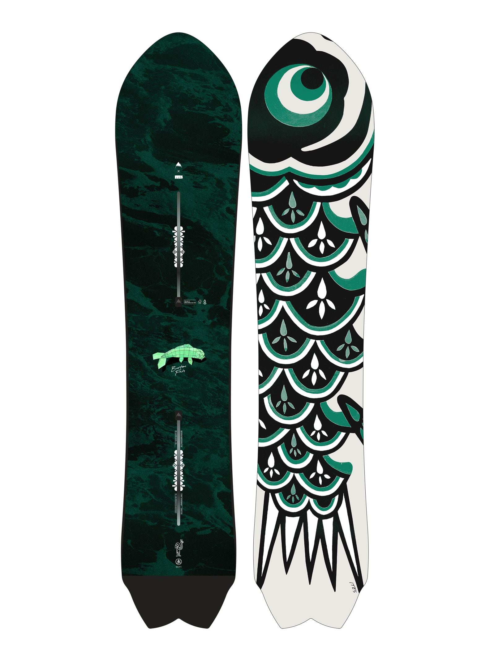 Burton Snowboard Fish 3D Flat Top™ directionnel pour homme, 151