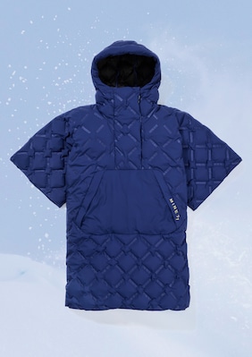 Insulated Poncho shown in Deep Navy