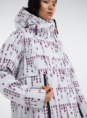 Women's Burton AG Hardpack GORE-TEX 3L Jacket shown in Dark Purple Neo