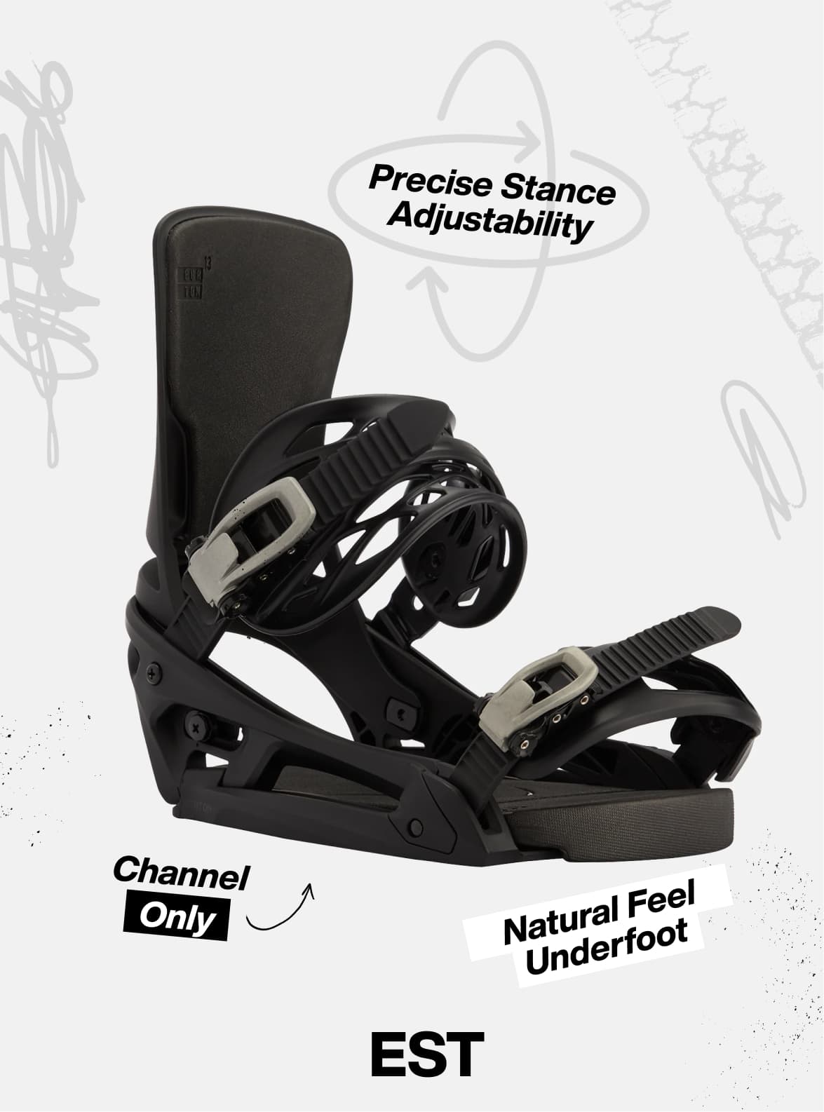 Men's Burton Genesis EST® Snowboard Bindings | Burton.com