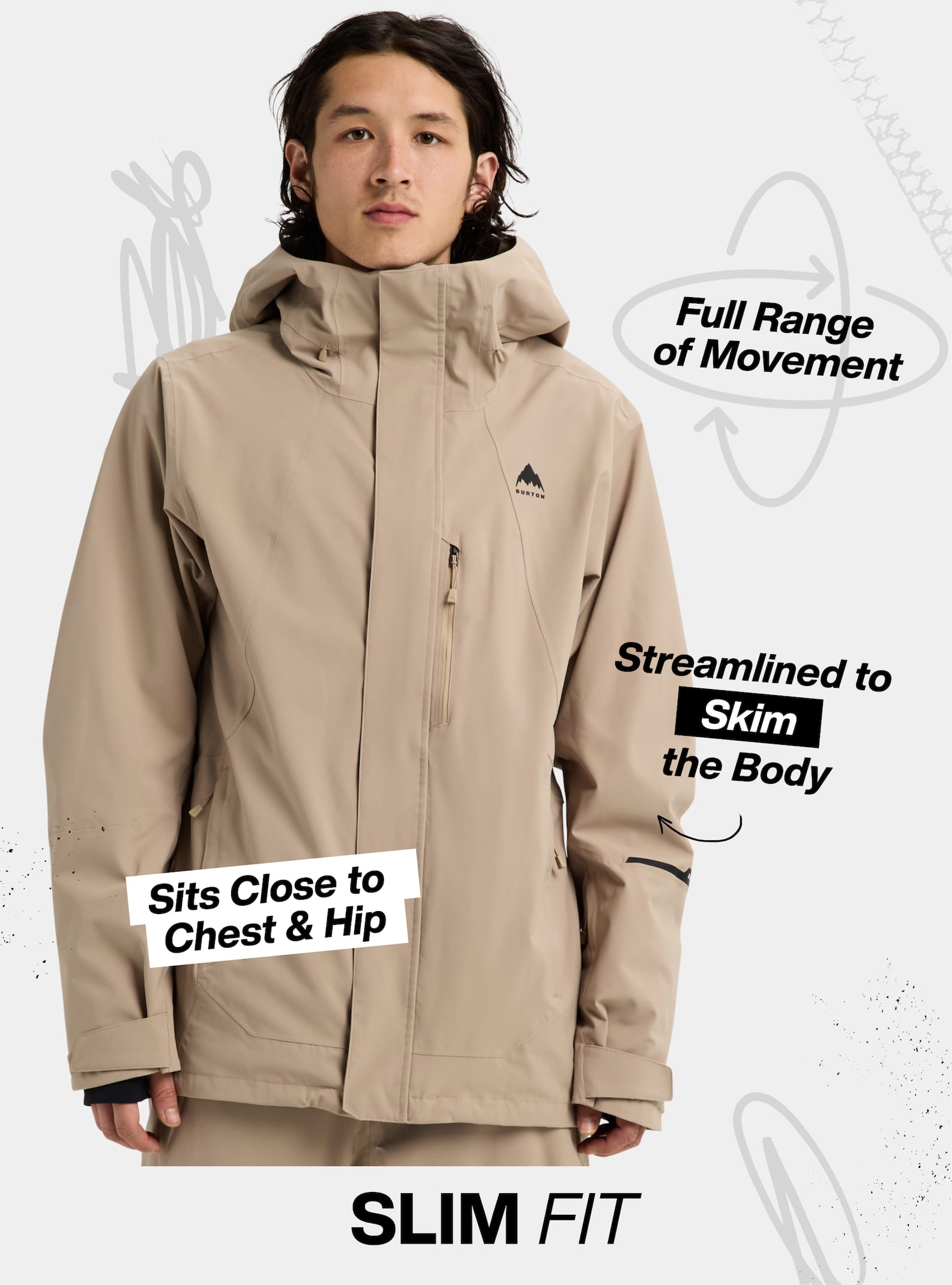 Men's Burton Reserve 2L Stretch Jacket | Burton.com Winter 2026 US
