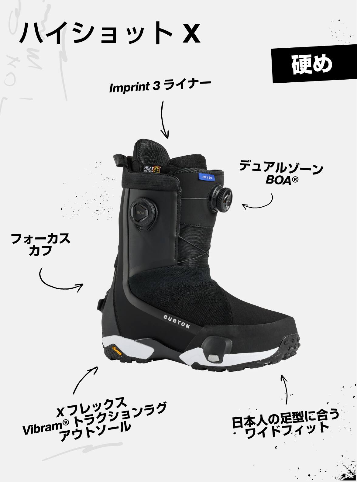 Men's Burton Highshot X Step On® Wide Snowboard Boots | Burton.com