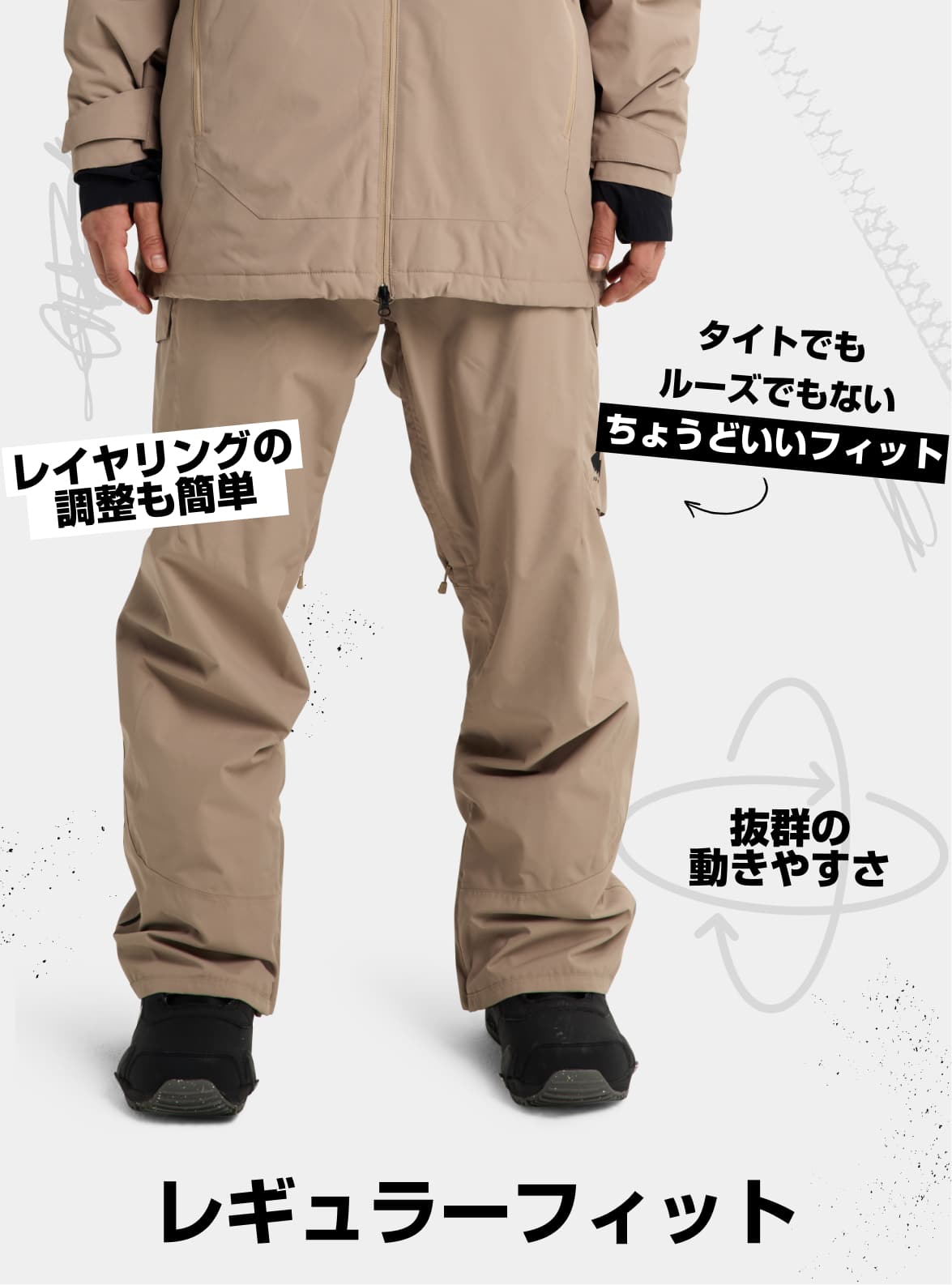 メンズ Burton リザーブ GORE-TEX 2L パンツ | Burton.com Winter 2026 JP