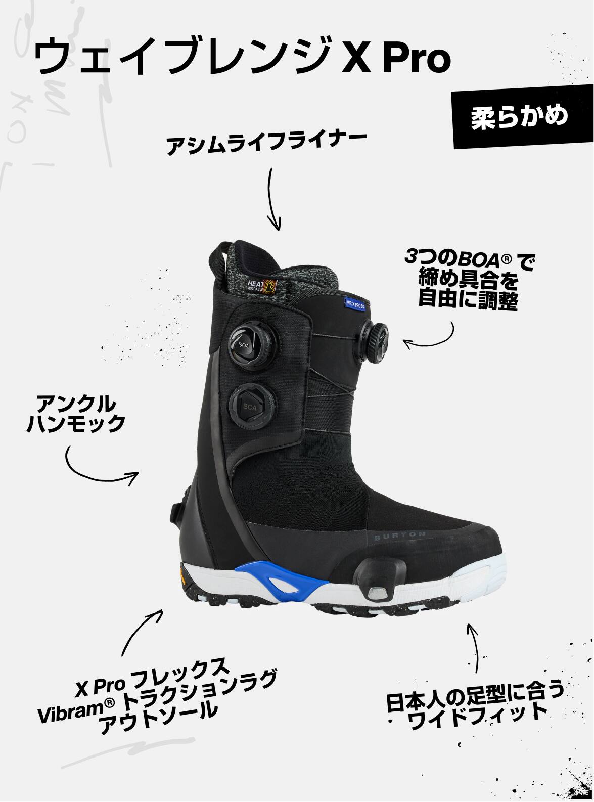 ウィメンズ Burton ウェイブレンジ X Pro Step On® ワイド