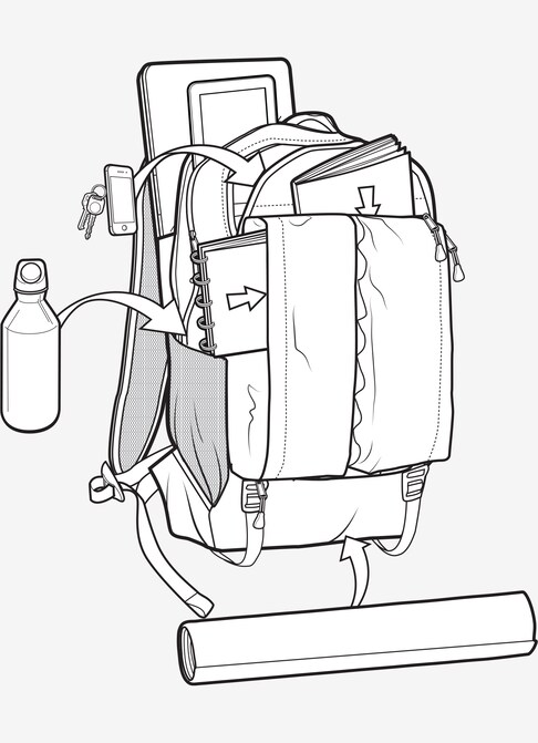 Burton Bravo Backpack shown in Splinter Camo Print
