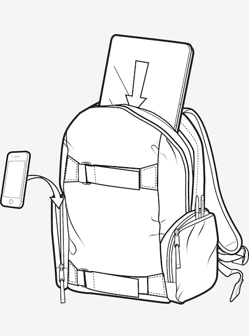 Burton Kids' Emphasis Backpack shown in Polka Diamond Print
