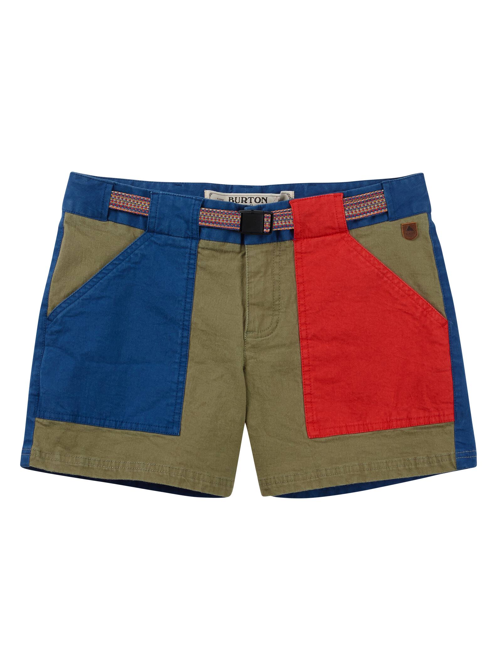 Burton Loco Shorts, Lichen Green / True Blue / Coral, 24