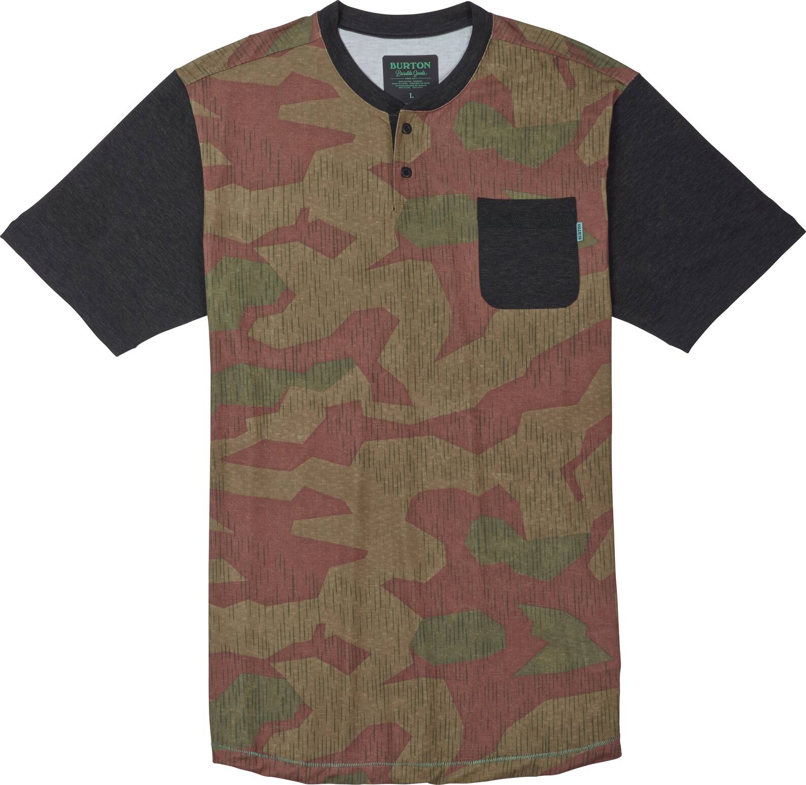 Burton - T-shirt à col boutonné Bradley, Splinter Camo, L